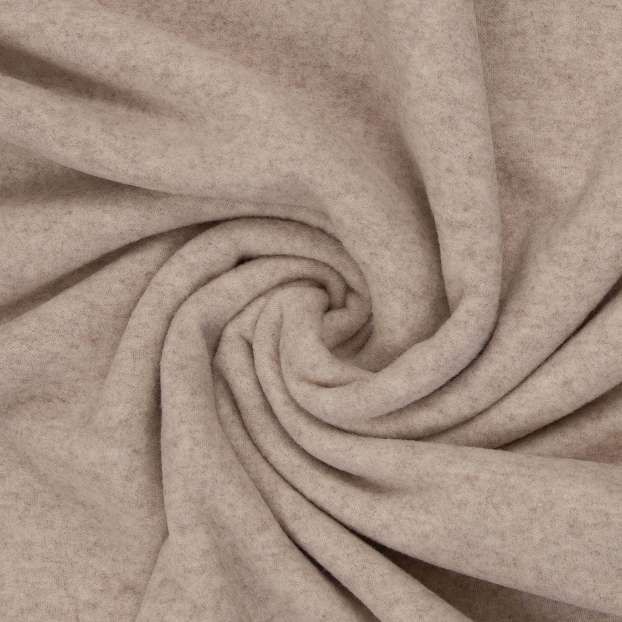 Merino Fleece Beige meliert - 100% Merinowolle - Mulesingfrei