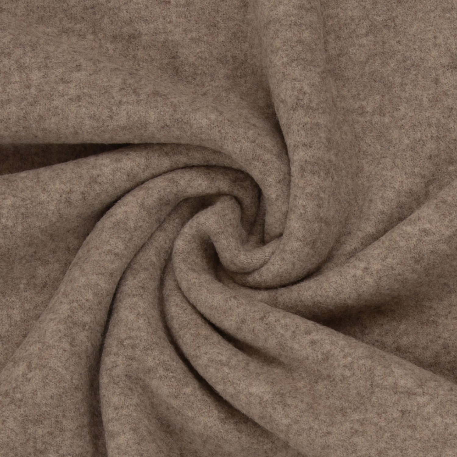 Merino Fleece Taupe meliert - 100% Merinowolle - Mulesingfrei