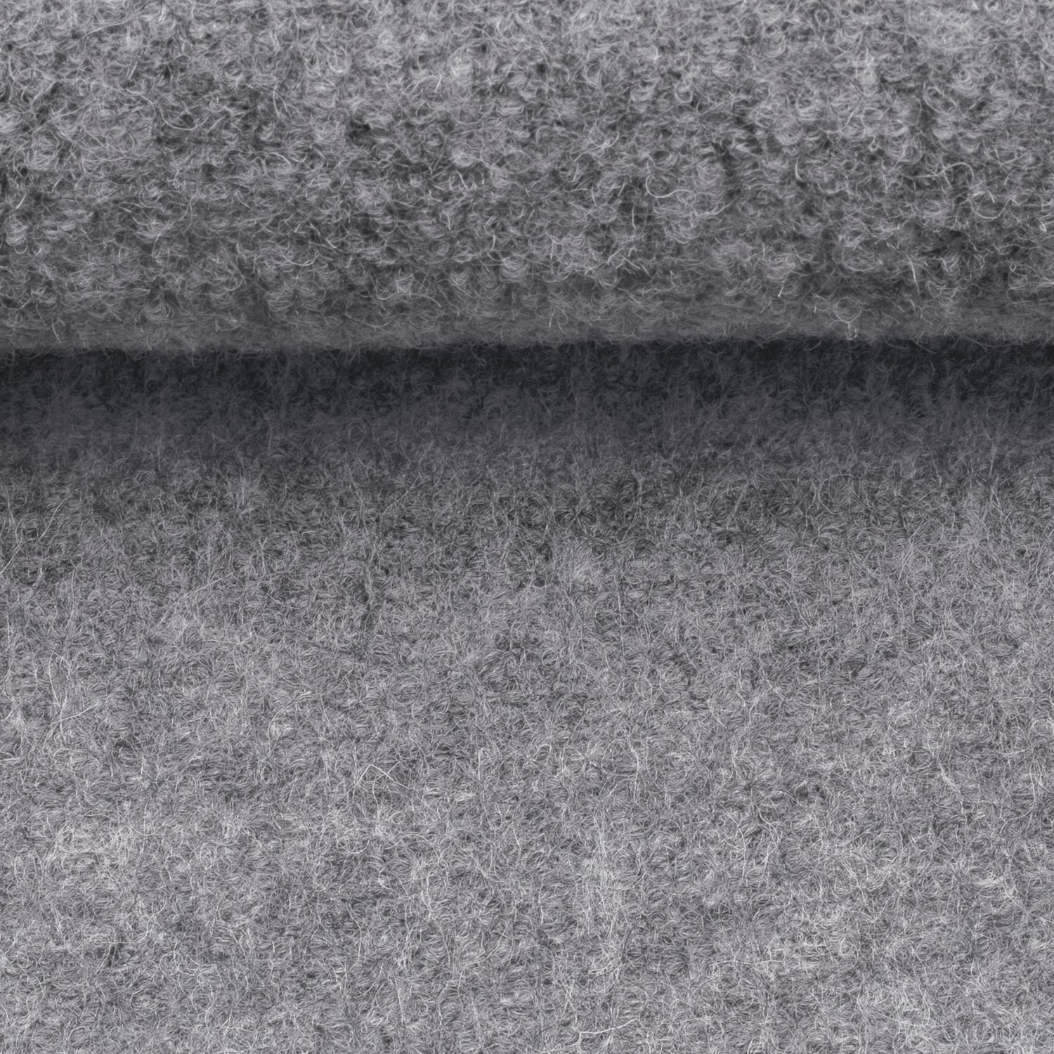 Merino Fleece Grau meliert - 100% Merinowolle - Mulesingfrei