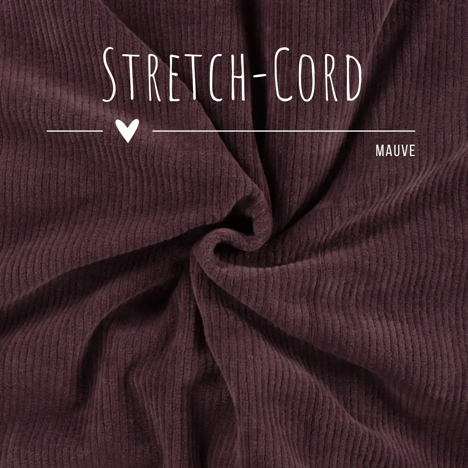 Stretch Cord-Jersey Mauve - 78% Baumwolle 17% Poyester 5% Elastan