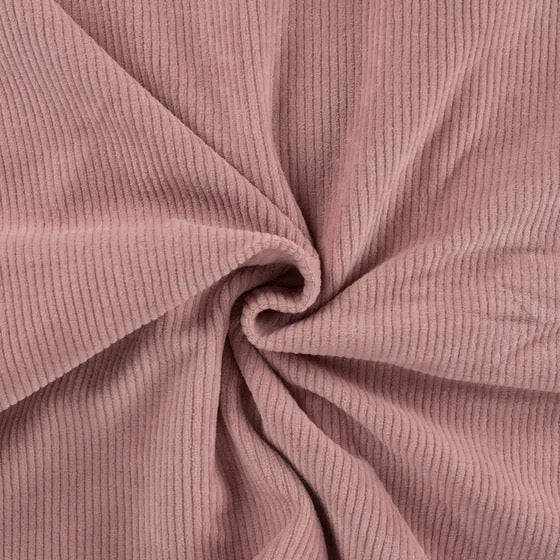 Stretch Cord-Jersey Nude Rosa - 78% Baumwolle 17% Poyester 5% Elastan