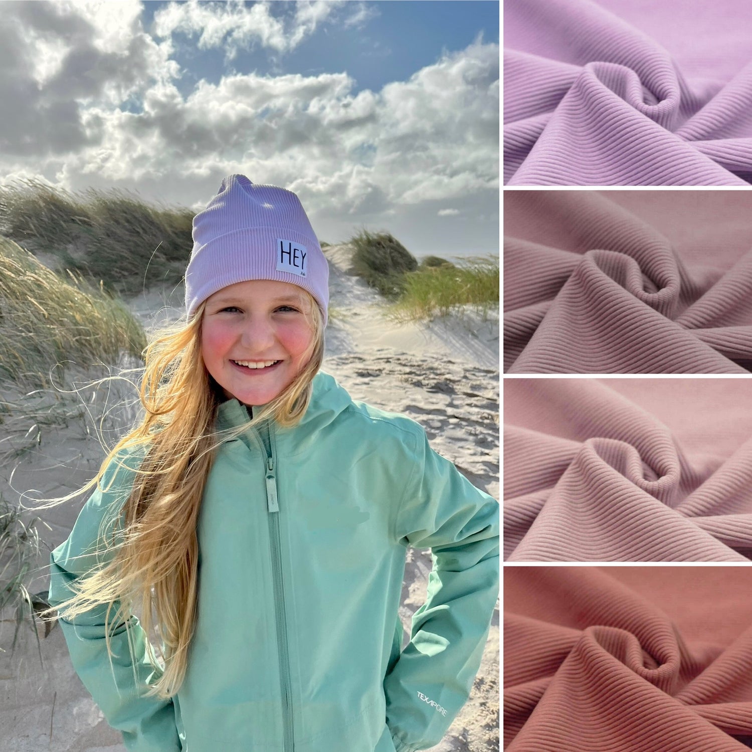 Marine - Ottoman Rib-Jersey - 80% Baumwolle, 15% Polyester, 5% Elastan