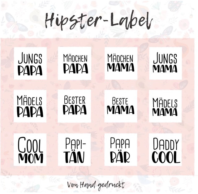 Familie und Freunde Edition - 100% Recyceltes Polyester Weiß - Label