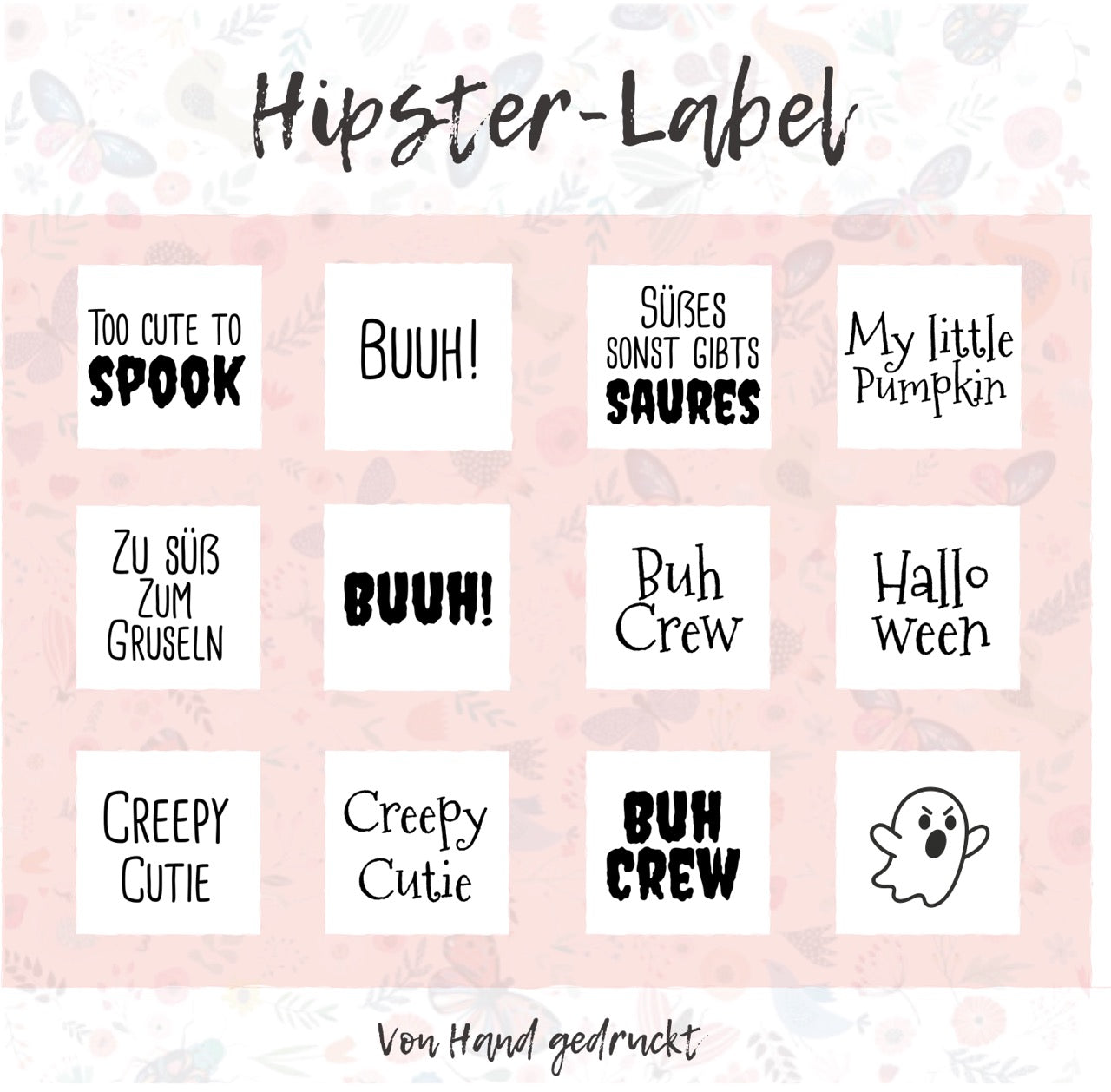 Creepy Cutie (kursiv) - Label