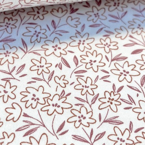 Blumenmeer - Premium Baumwoll-Jersey