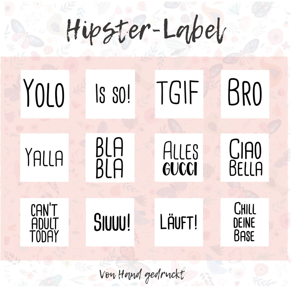Cool & Slang Edition - 100% Polyester Weiß - Label