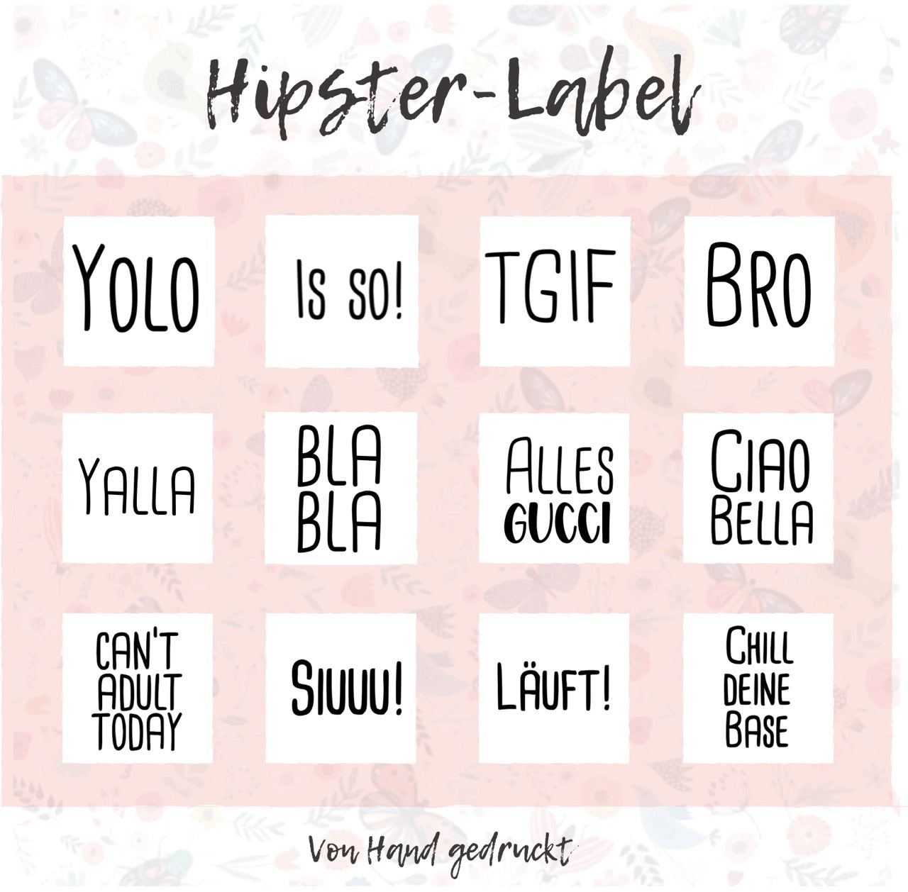Cool & Slang Edition - 100% Polyester Weiß - Label