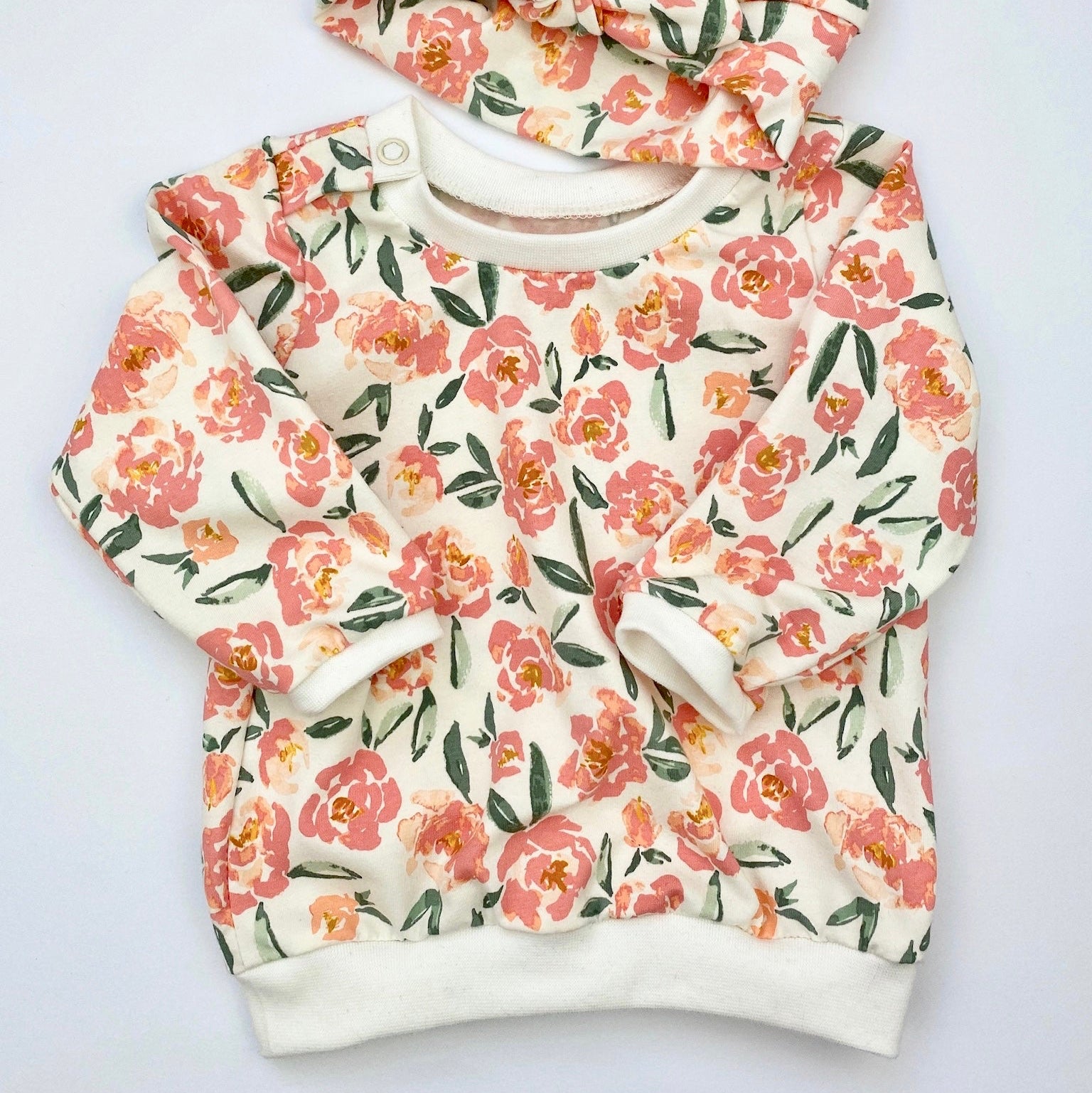 Open Road Flowers - Premium Baumwoll-Jersey - 95% Cotton 5% Elastan