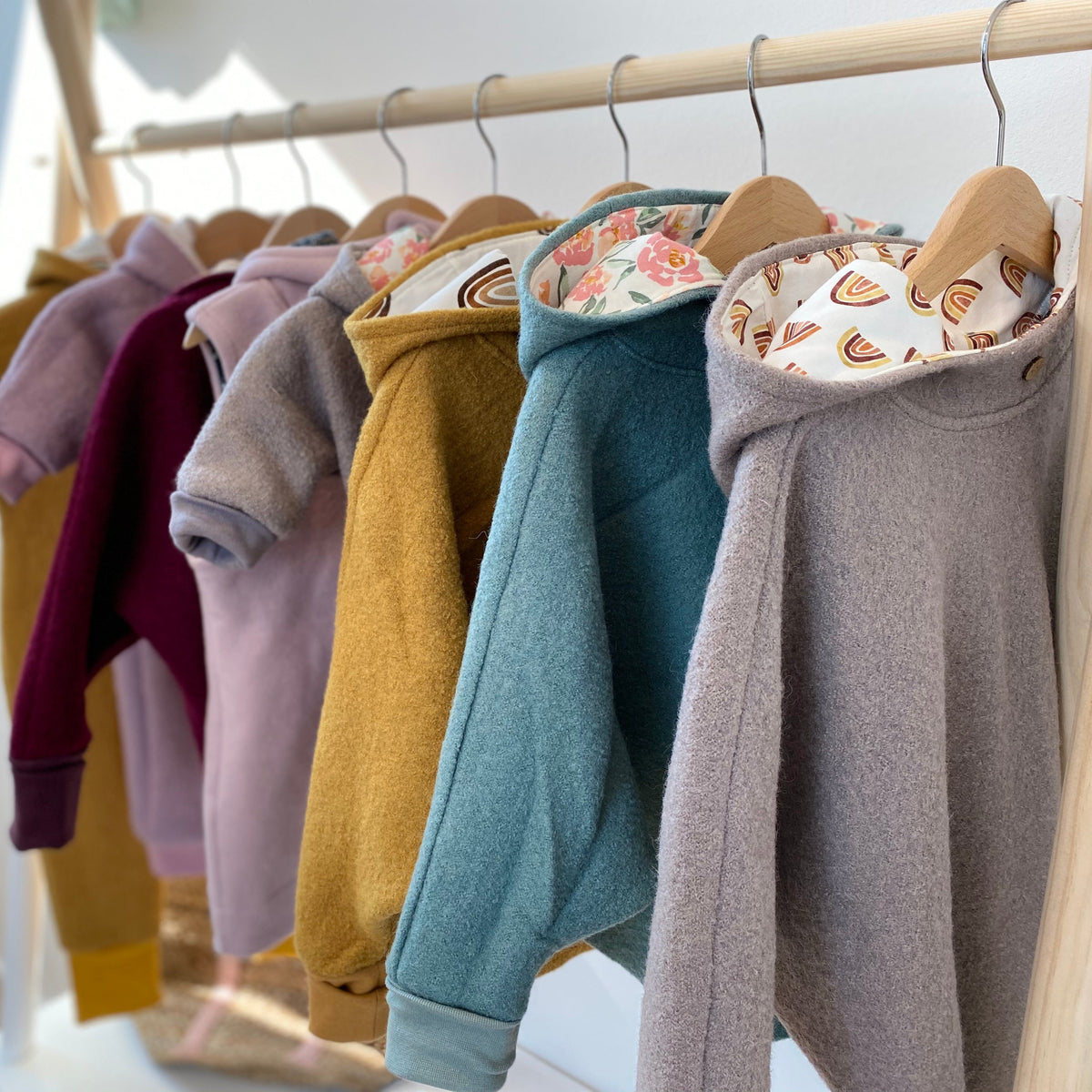 Merino Fleece Taupe meliert - 100% Merinowolle - Mulesingfrei