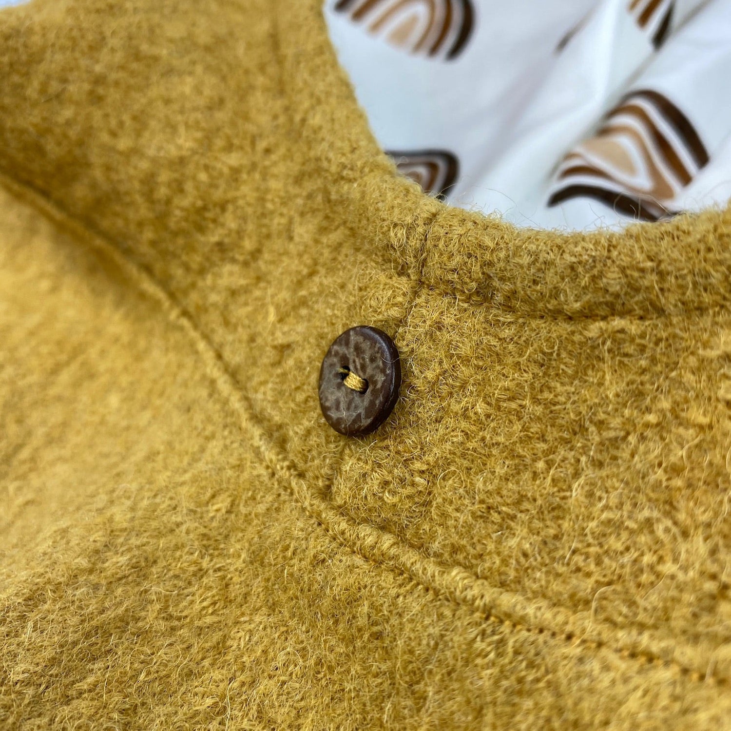 Senf Merino-Wollwalk - 100% Merinowolle - Mulesingfrei