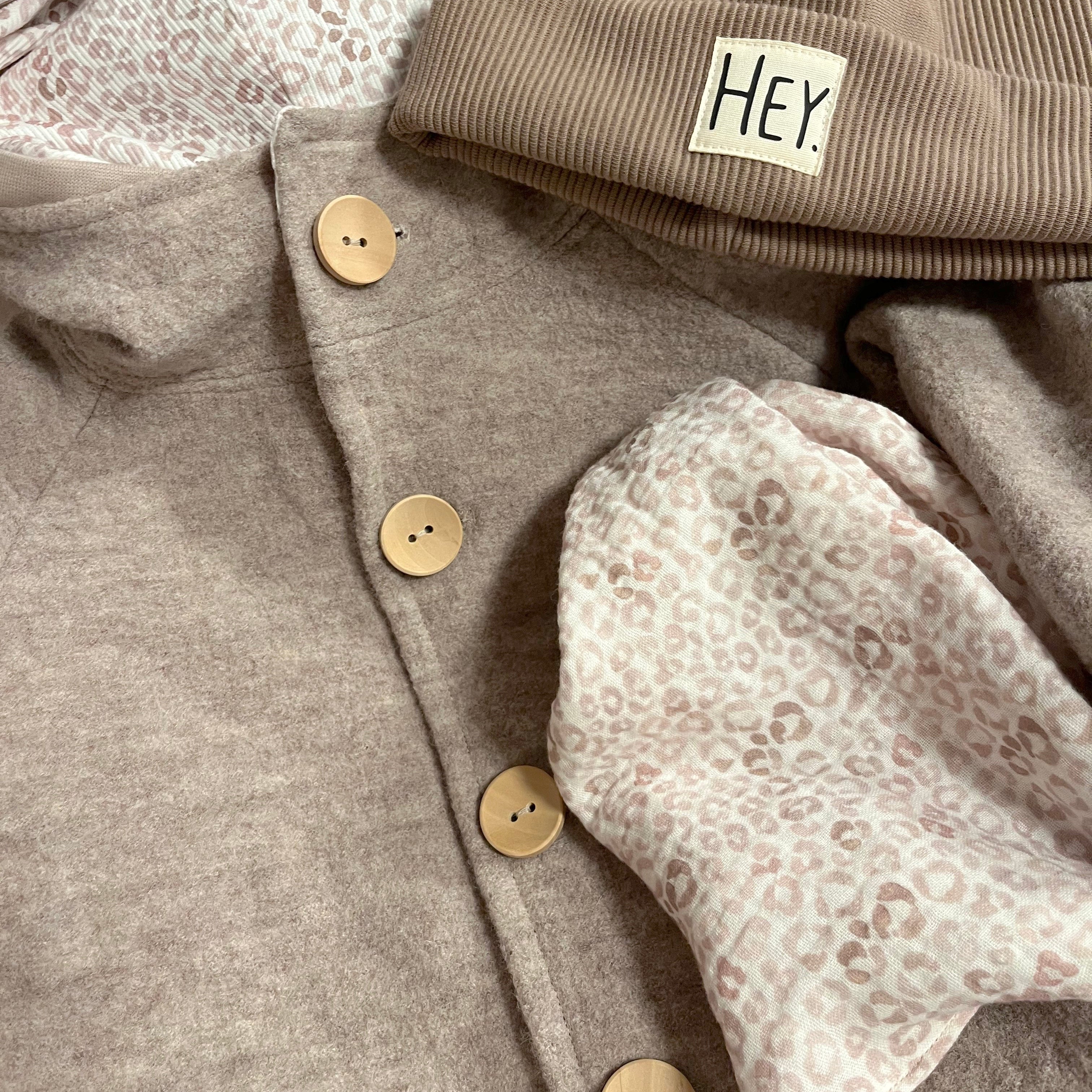 Taupe meliert Merino-Wollwalk - 100% Merinowolle - Mulesingfrei