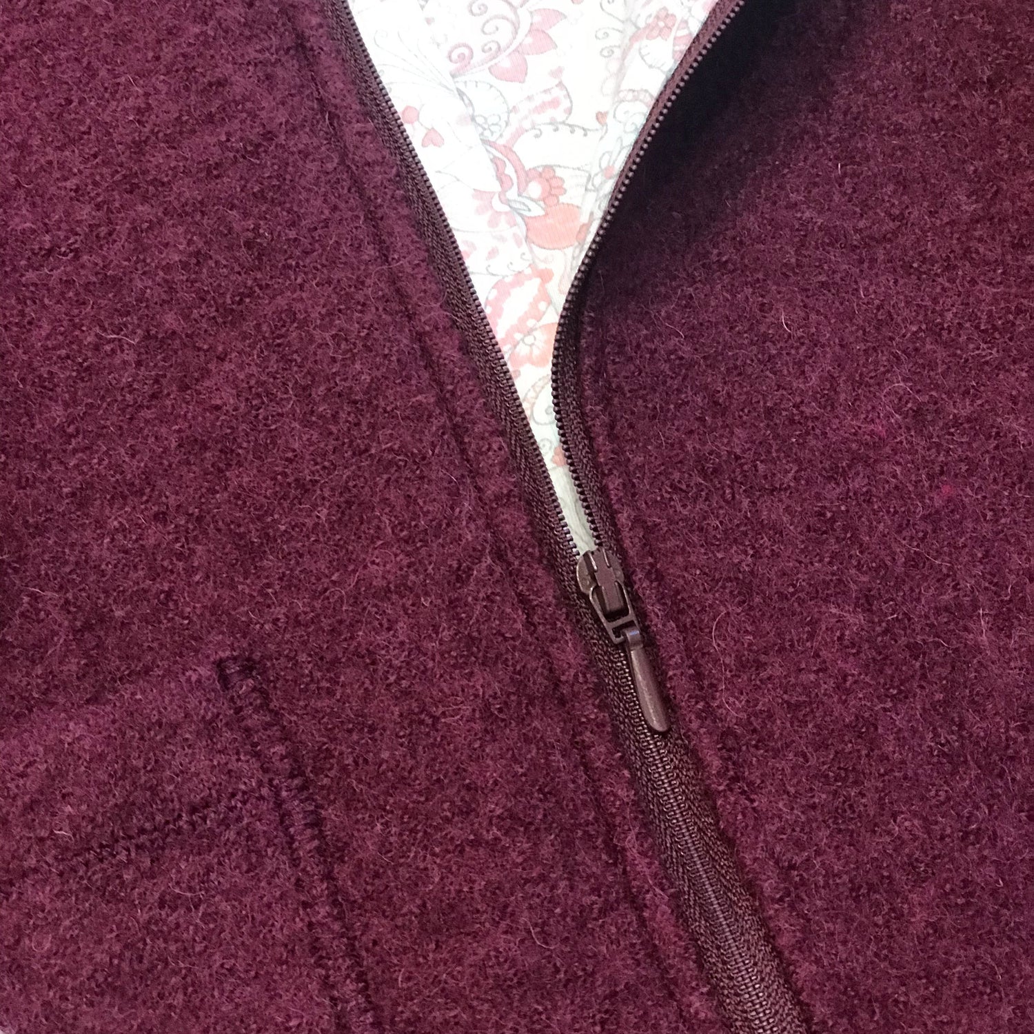 Bordeaux Merino-Wollwalk - 100% Merinowolle - Mulesingfrei