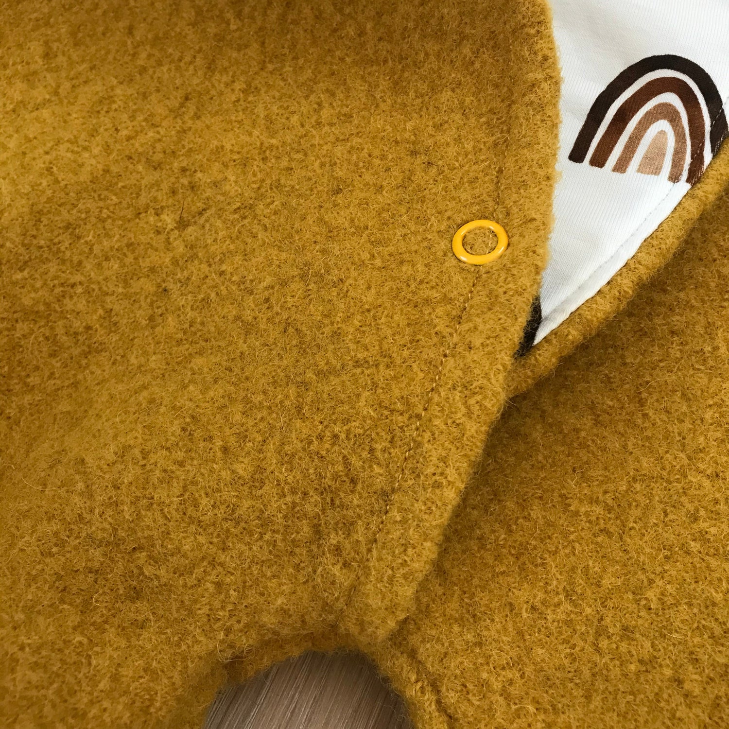 Senf Merino-Wollwalk - 100% Merinowolle - Mulesingfrei