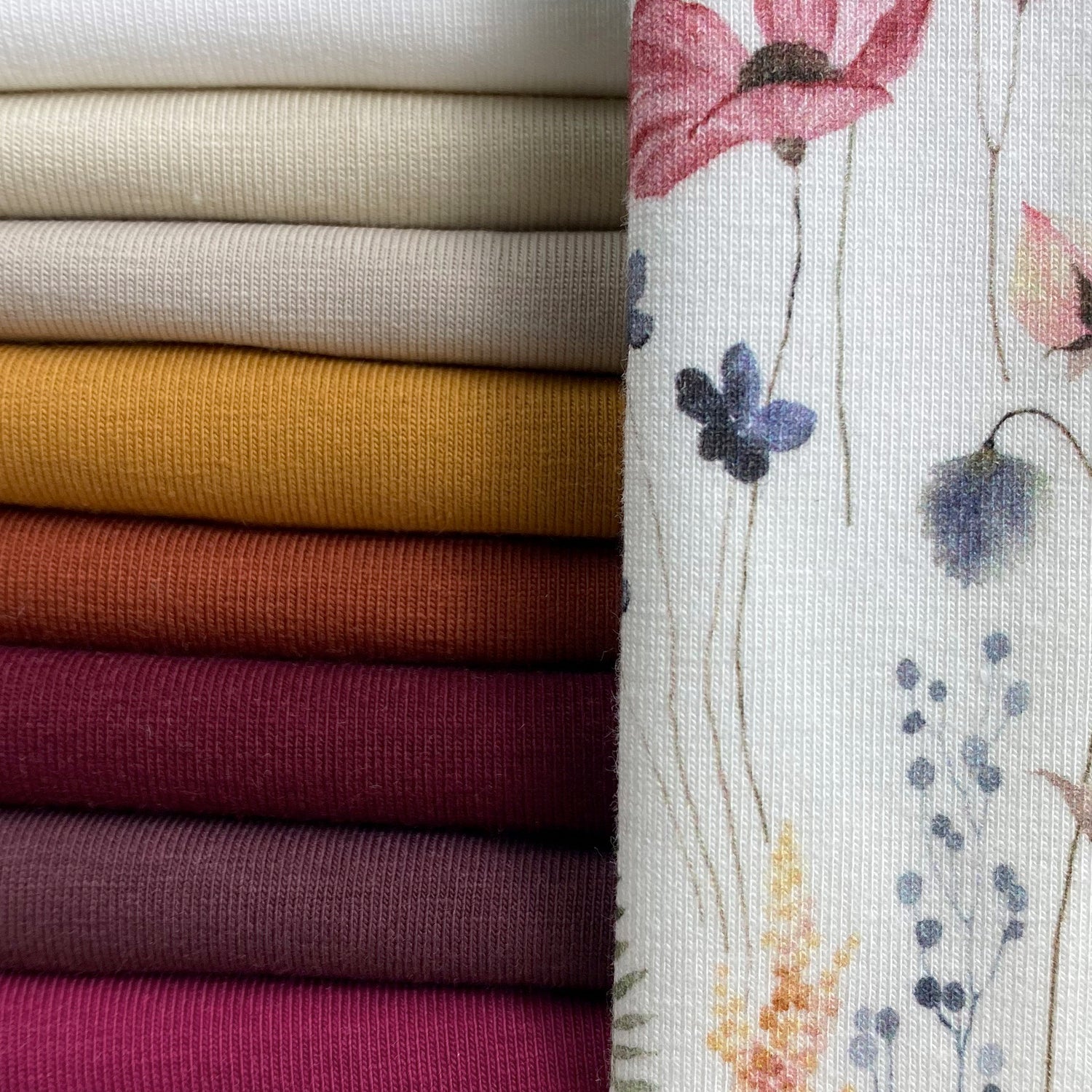 Poppy Meadow - Baumwoll-Jersey