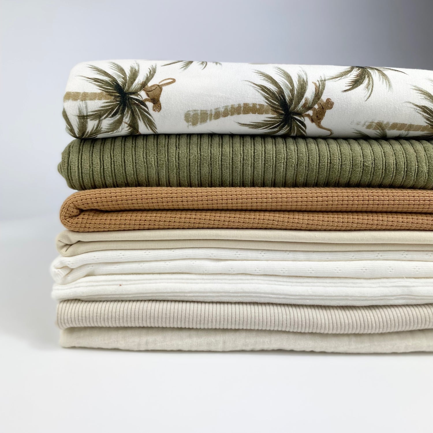 Palms and Monkey - Premium Baumwoll-Jersey