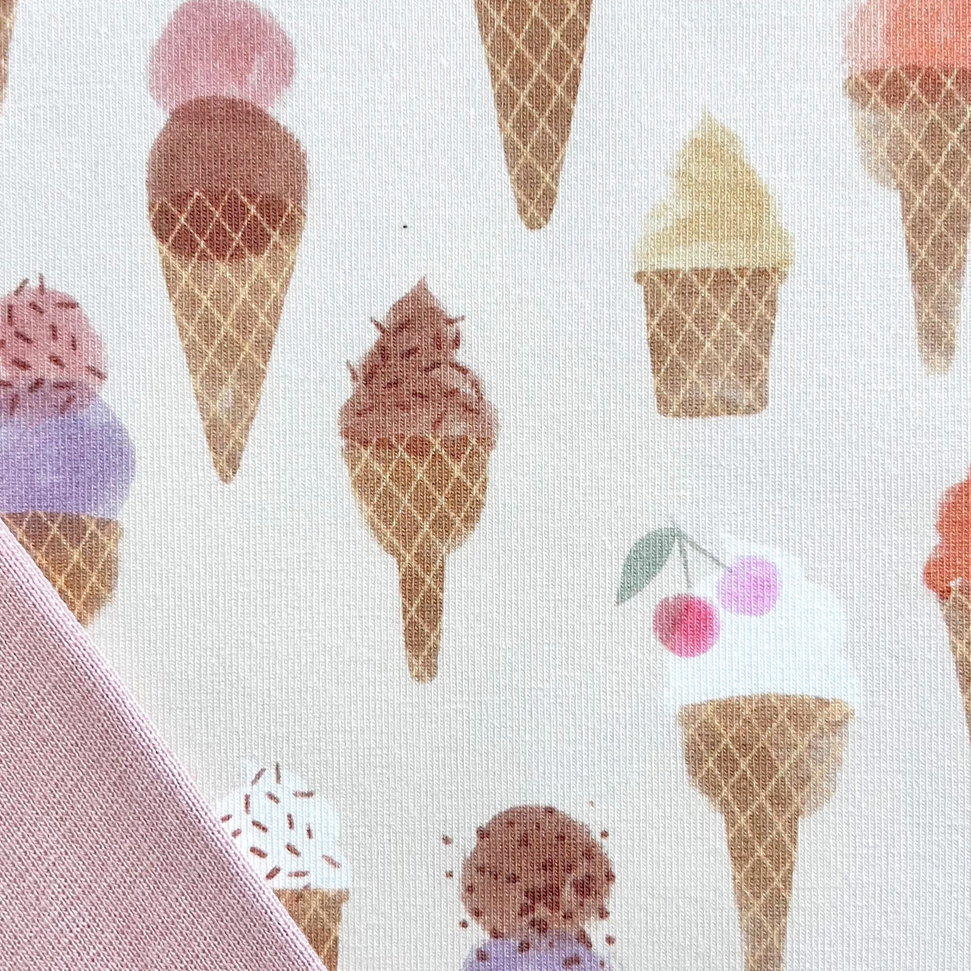 Eis geht immer🍦 - Premium Baumwoll-Jersey - 95% Cotton 5% Elastan
