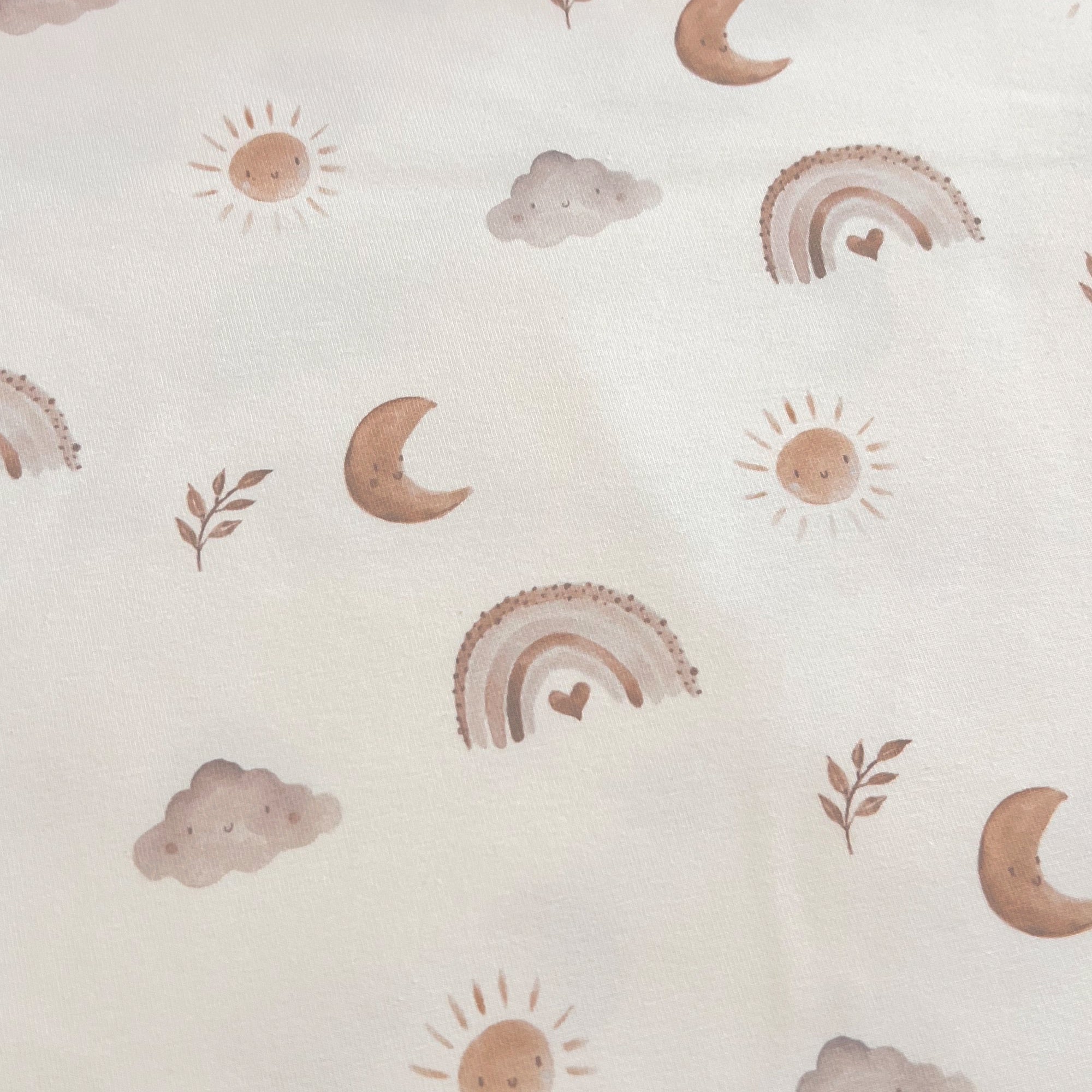 Sonne Mond und Liebe - Premium Baumwoll-Jersey - 95% Cotton 5% Elastan