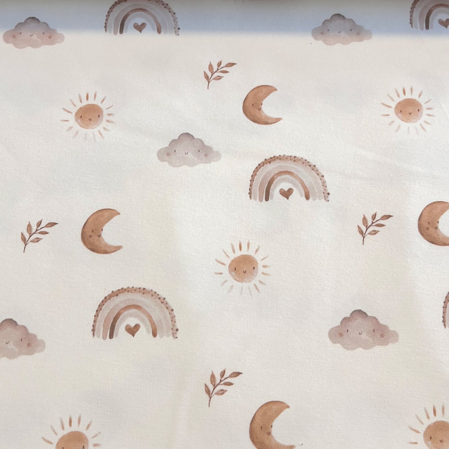Sonne Mond und Liebe - Premium Baumwoll-Jersey -  95% Cotton 5% Elastan