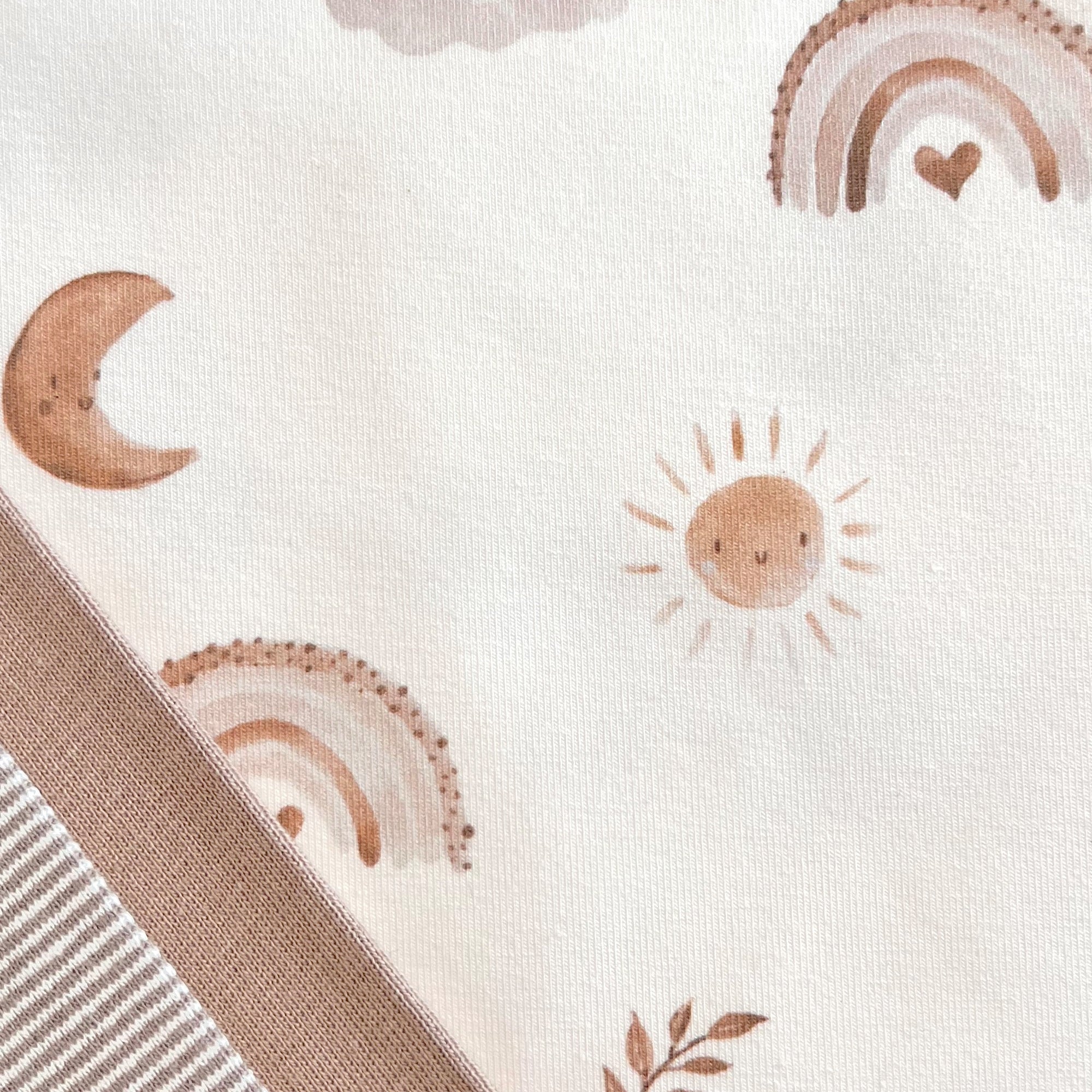 Sonne Mond und Liebe - Premium Baumwoll-Jersey - 95% Cotton 5% Elastan