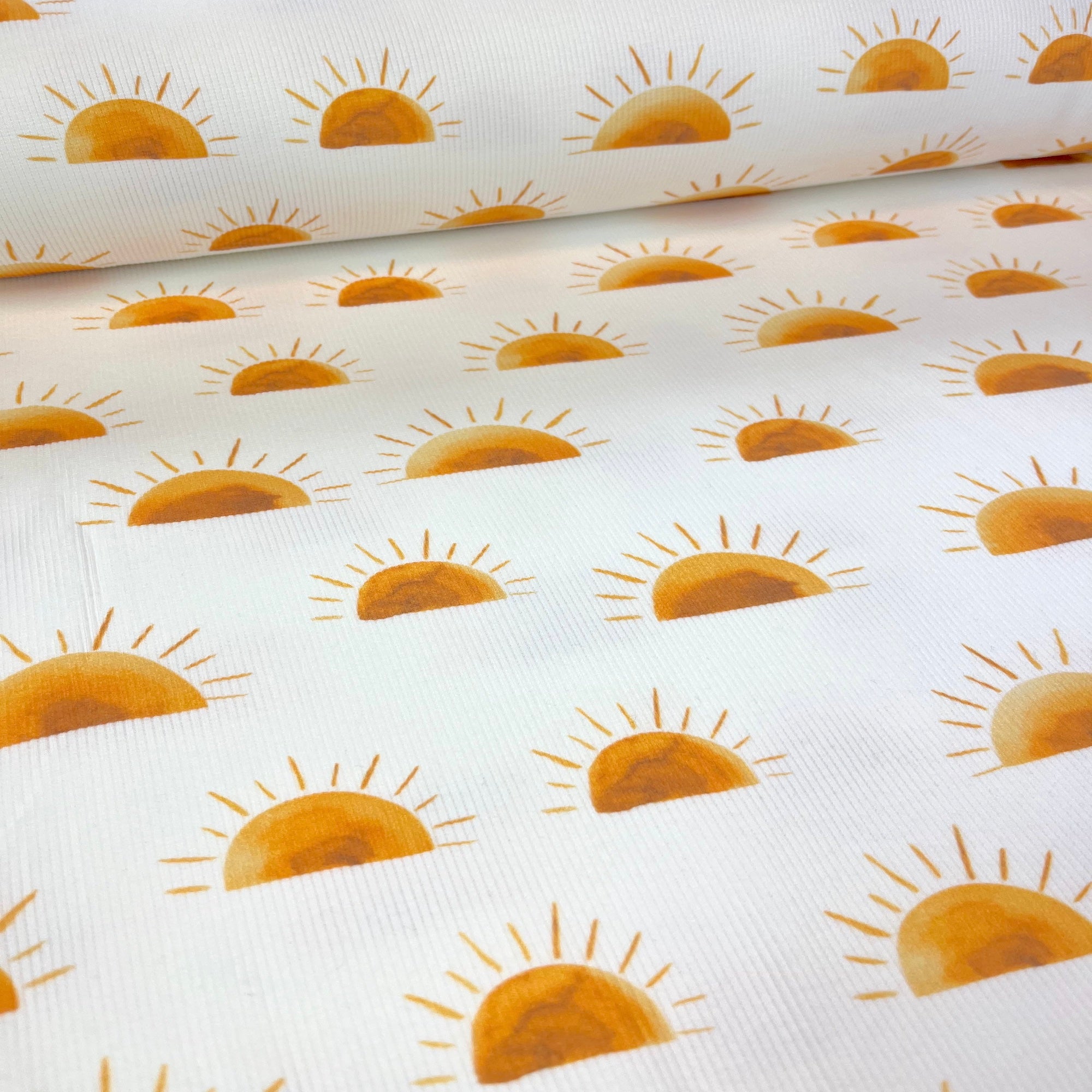 Sunset - Premium Baby Rib Jersey - Sonne