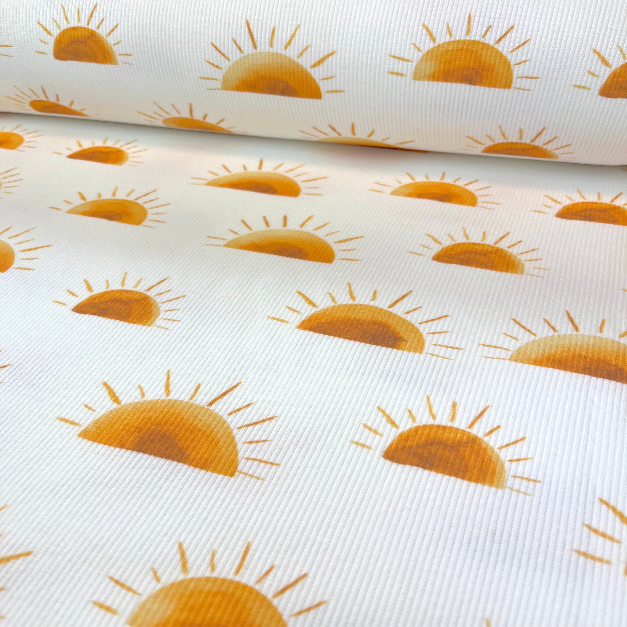 Sunset - Premium Baby Rib Jersey - Sonne