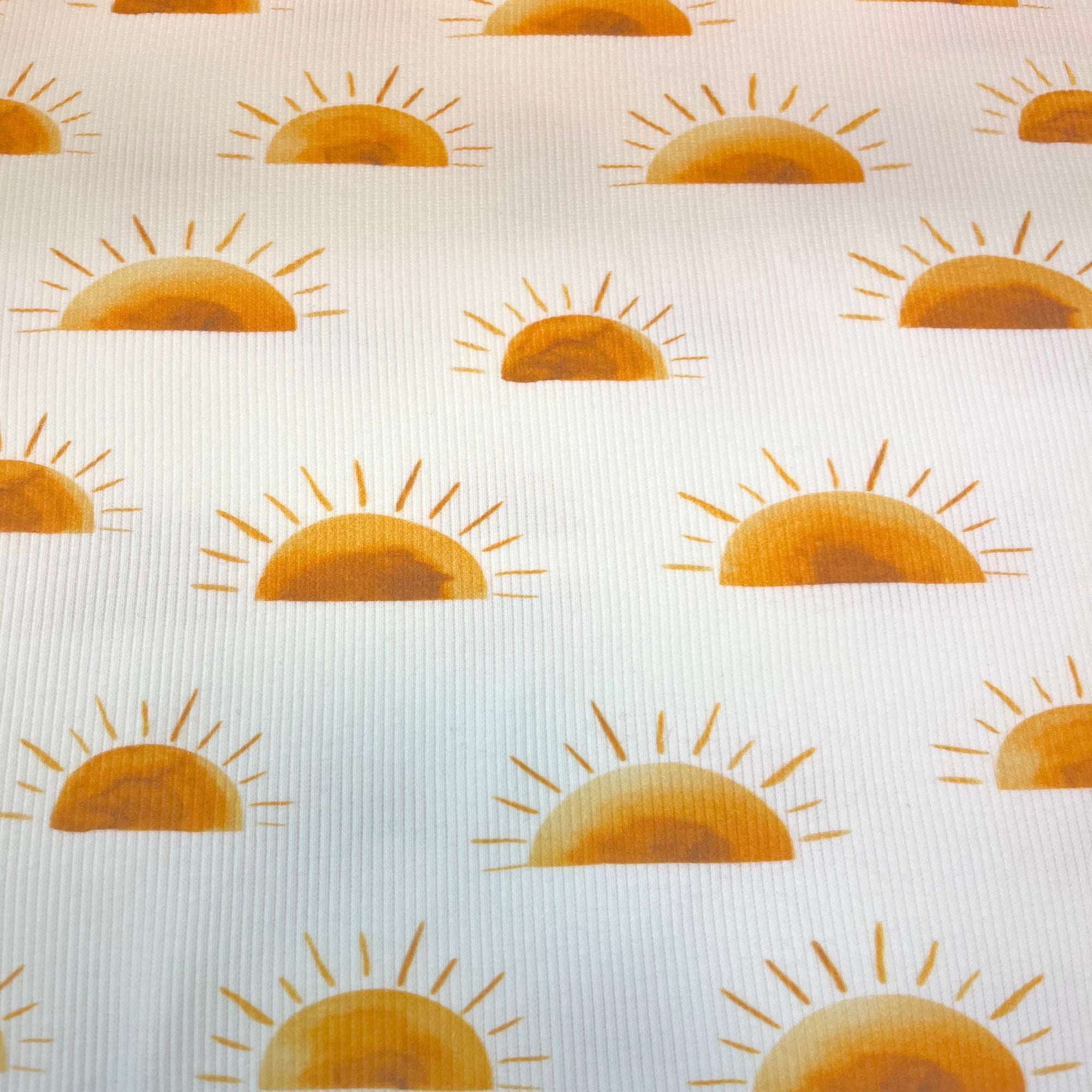 Sunset - Premium Baby Rib Jersey - Sonne