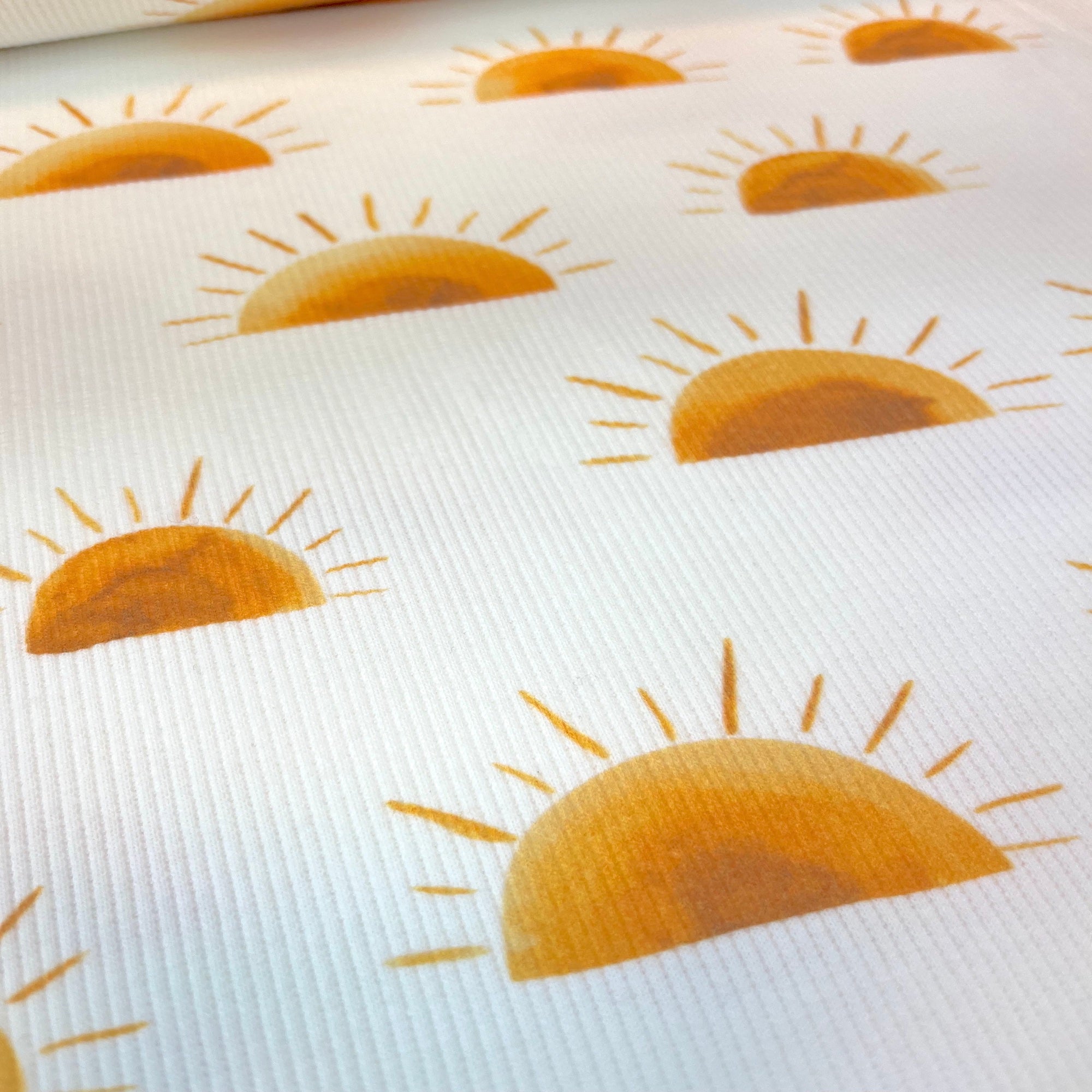 Sunset - Premium Baby Rib Jersey - Sonne