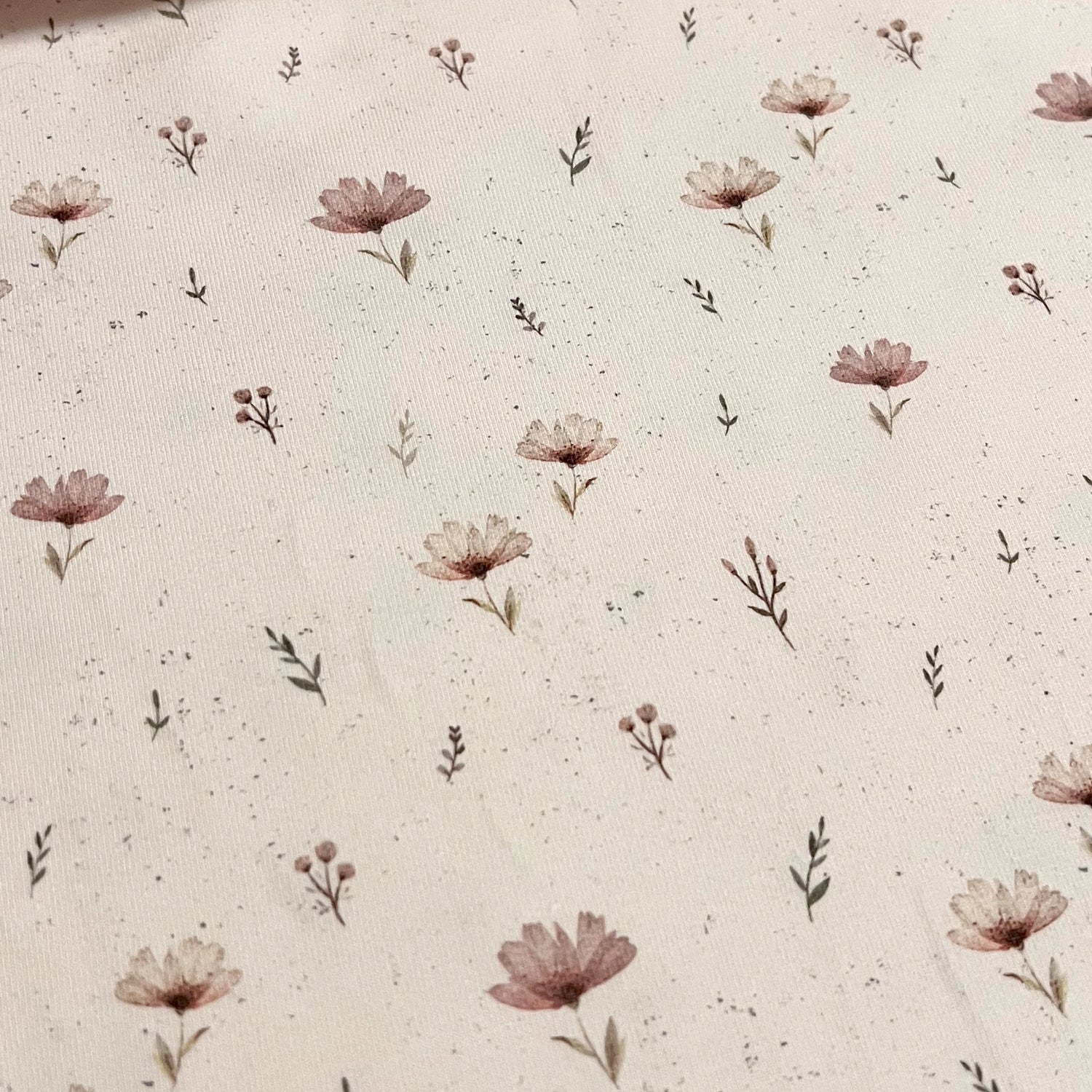 Boho Flowers - Premium Baumwoll-Jersey - 95% Cotton 5% Elastan