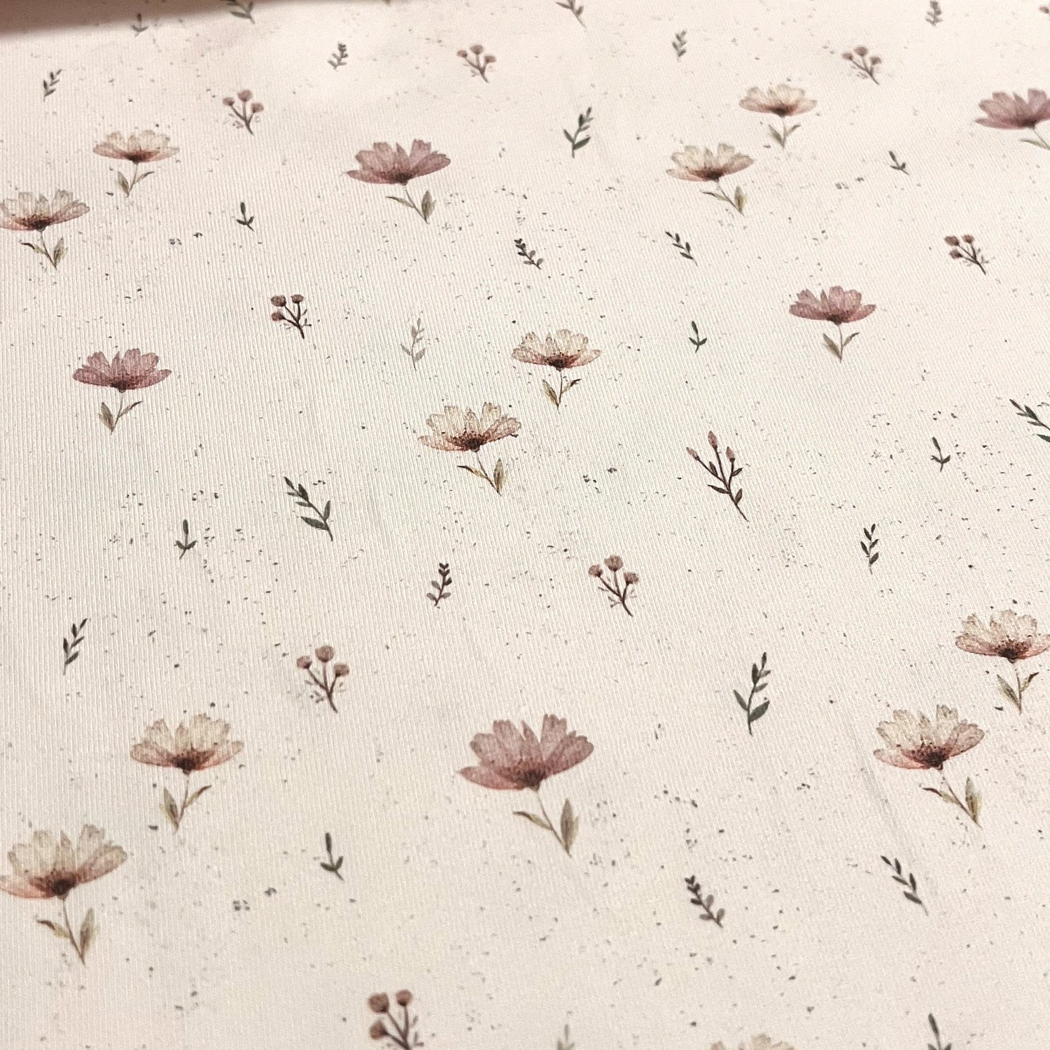 Boho Flowers - Premium Baumwoll-Jersey - 95% Cotton 5% Elastan