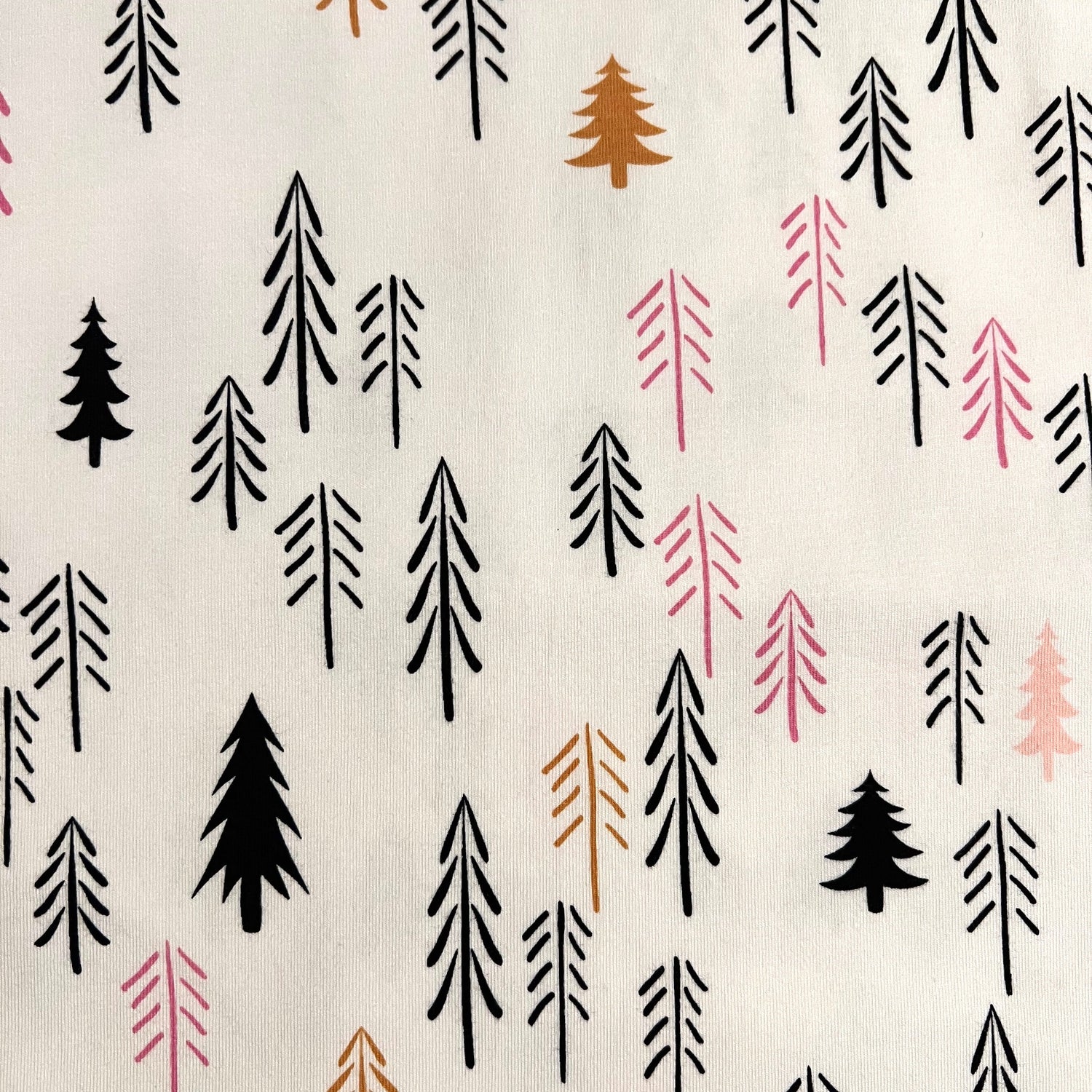 Pines Rosa - Premium Baumwoll-Jersey - 95% Cotton 5% Elastan