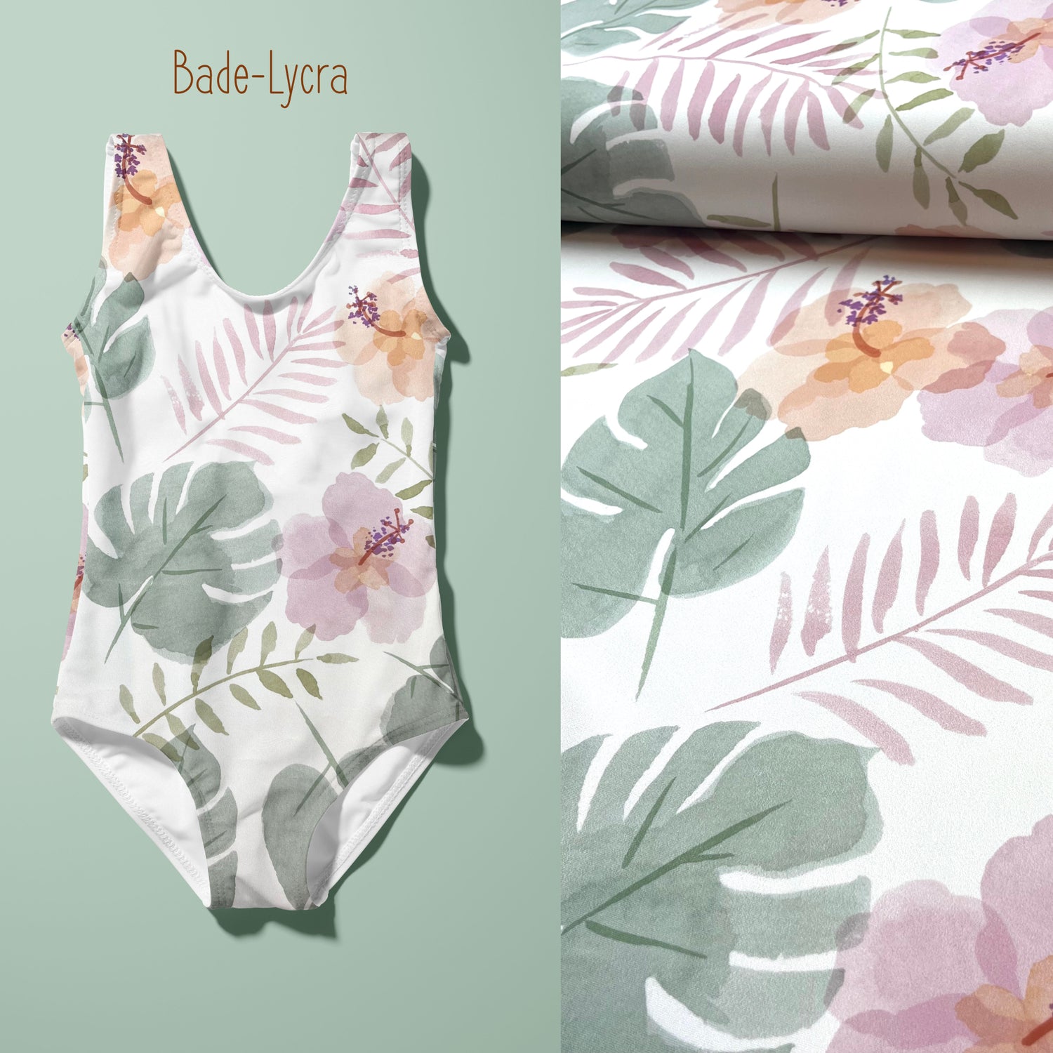 Hochwertiger Bade-Lycra Stoff – elastisch, schnelltrocknend, chlorresistent und langlebig. Mit UV-Schutz 50 für optimalen Sonnenschutz. Öko-Tex Standard 100 zertifiziert. Meterware in verschiedenen Farben erhältlich