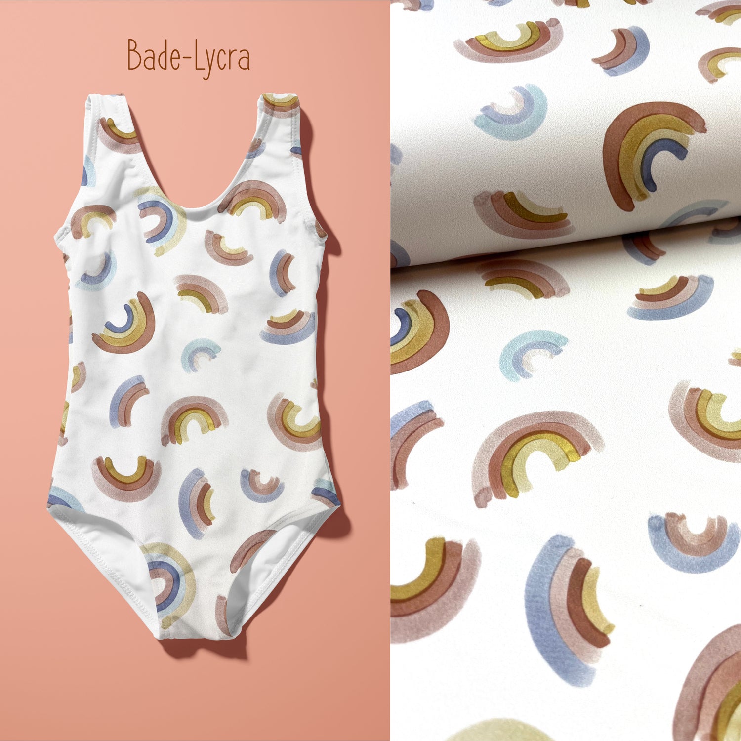 Reststück 0,25 Regenbogen - ECO Bade- und Sport-Flex