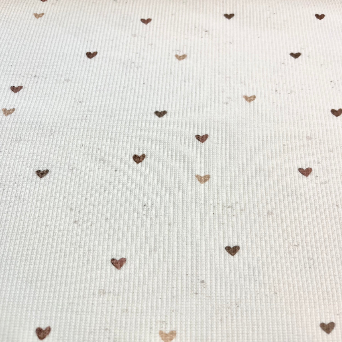 Little Hearts - Premium Baby Rib Jersey