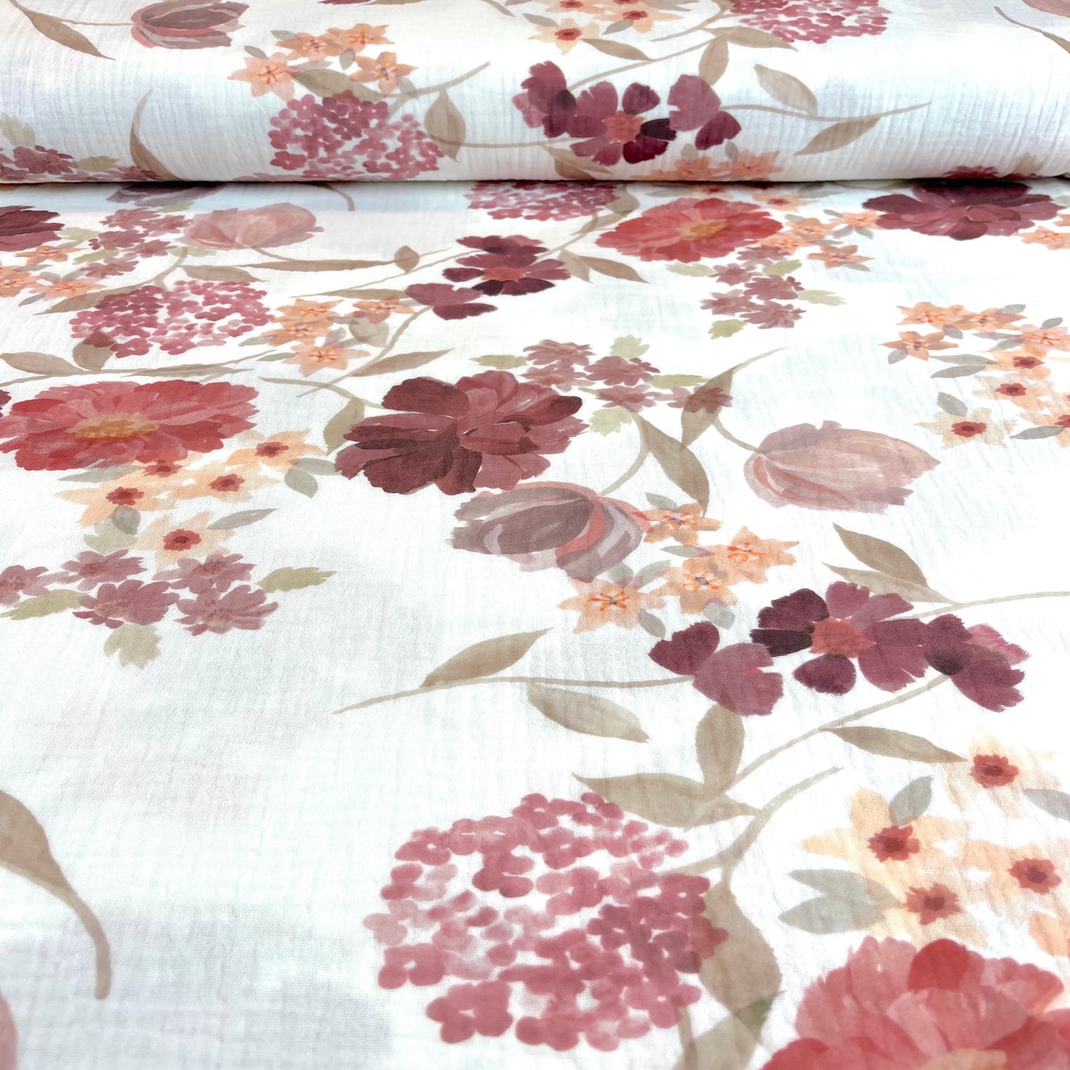 Vintage Flowers - Premium Musselin