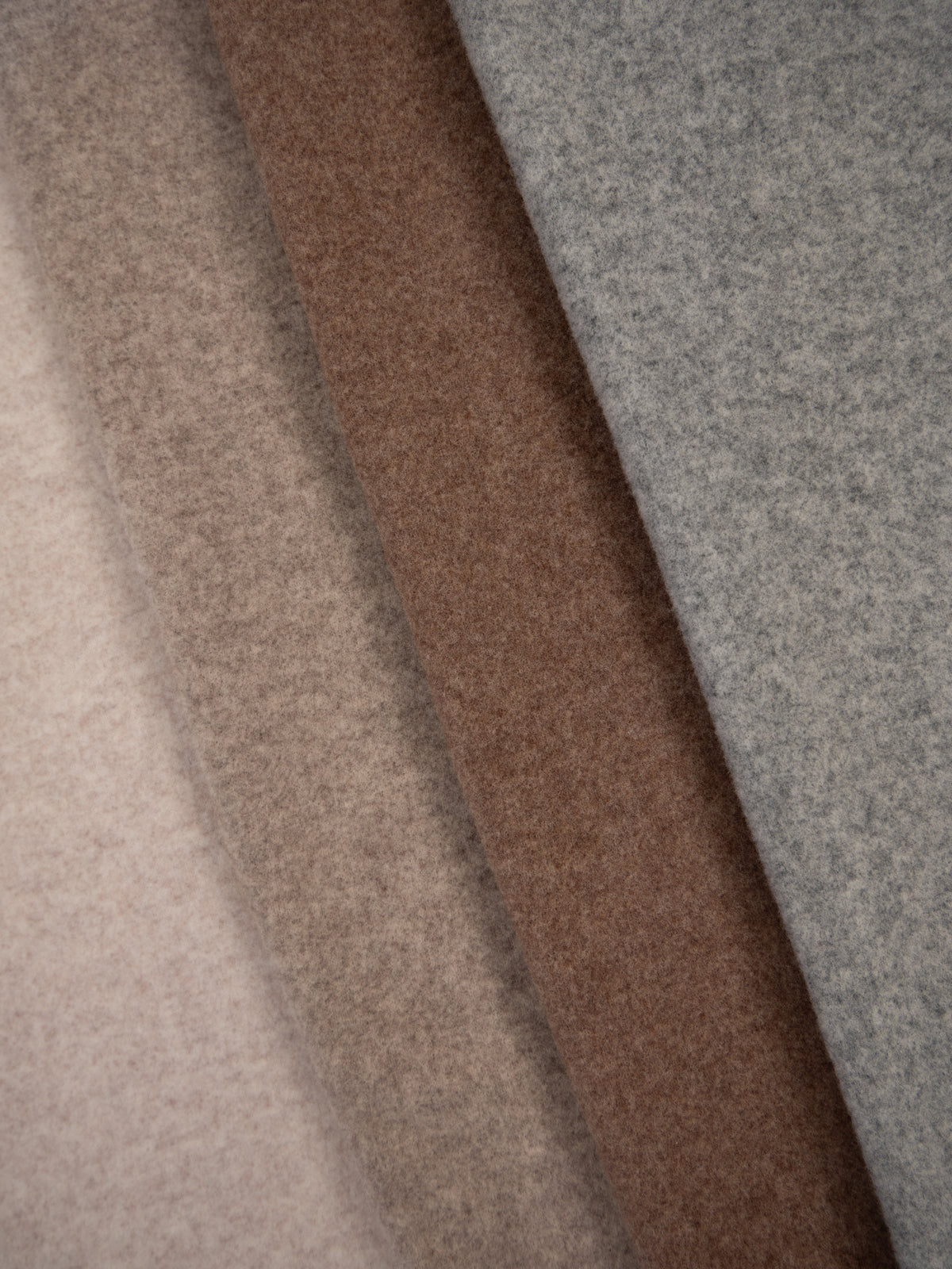 Merino Fleece Taupe meliert - 100% Merinowolle - Mulesingfrei