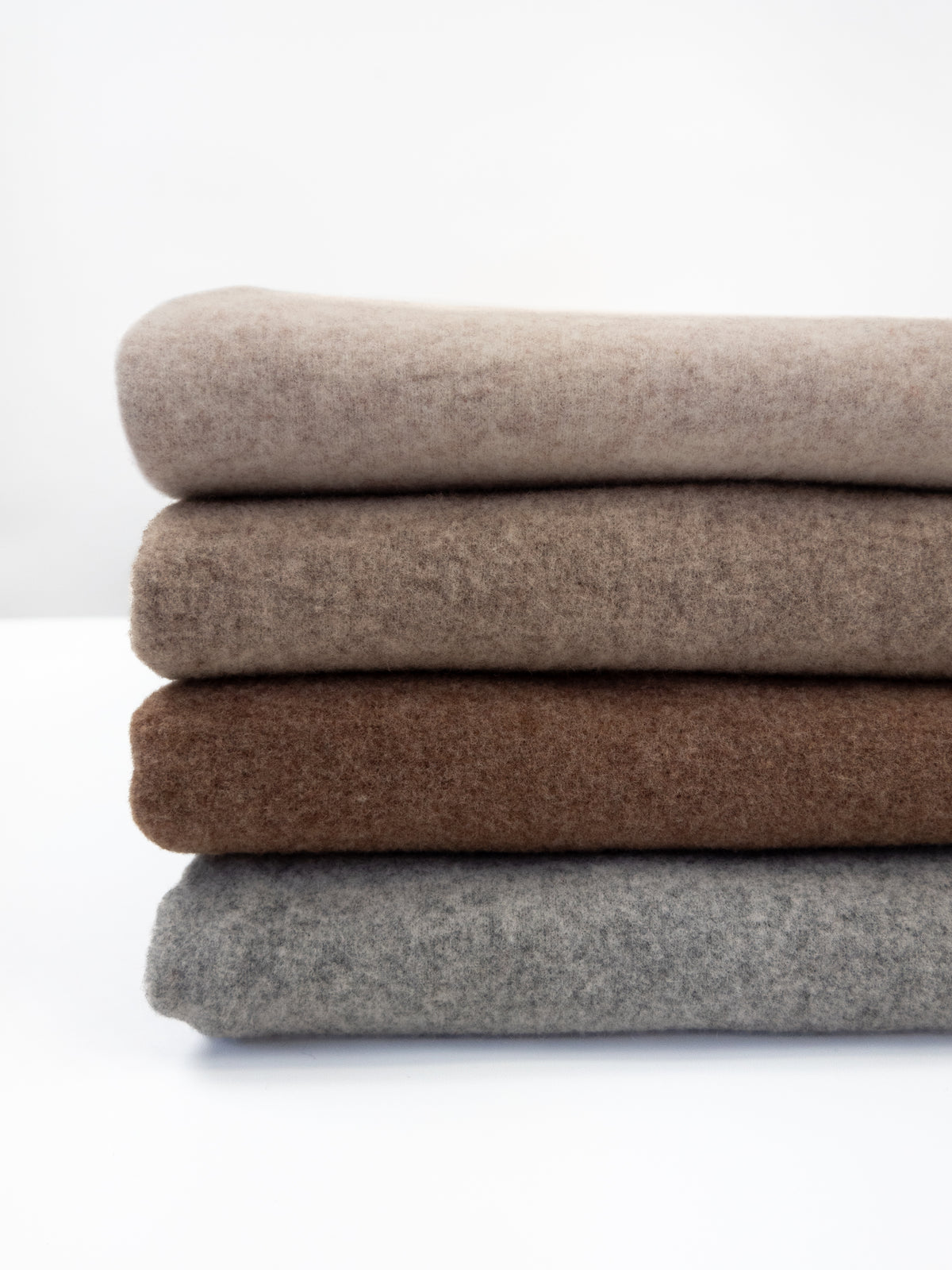 Merino Fleece Taupe meliert - 100% Merinowolle - Mulesingfrei