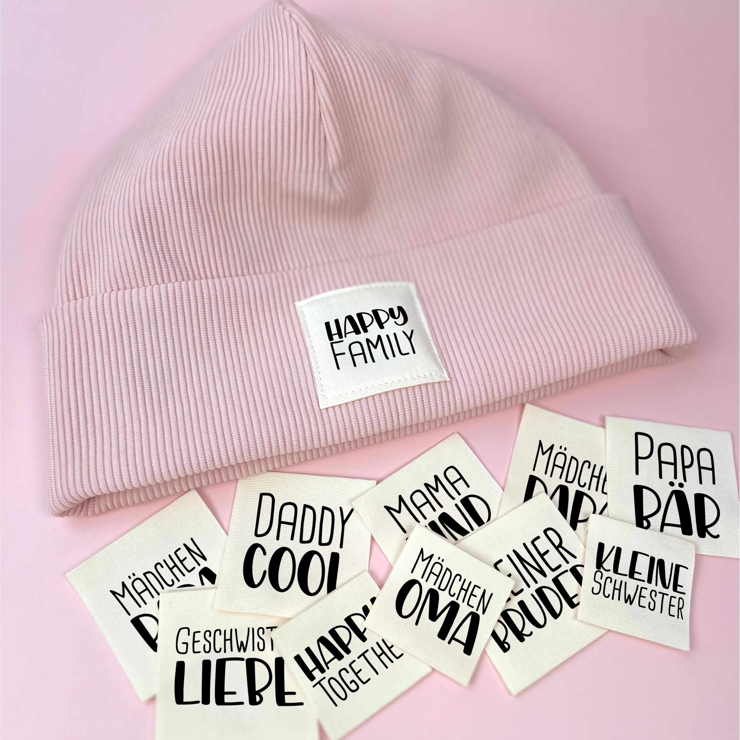 Familie und Freunde Edition - 100% Recyceltes Polyester Weiß - Label