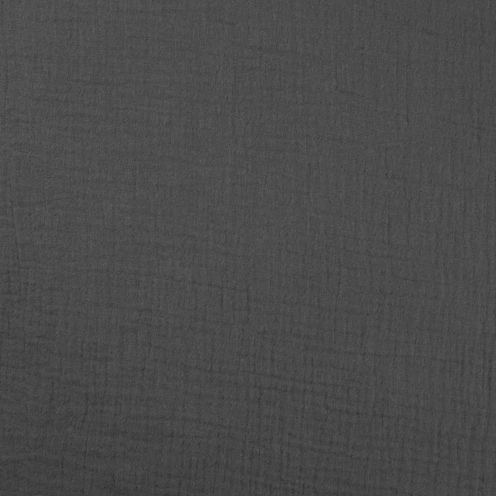 Musselin Dunkel Grau - Double Gauze - 100% Baumwolle