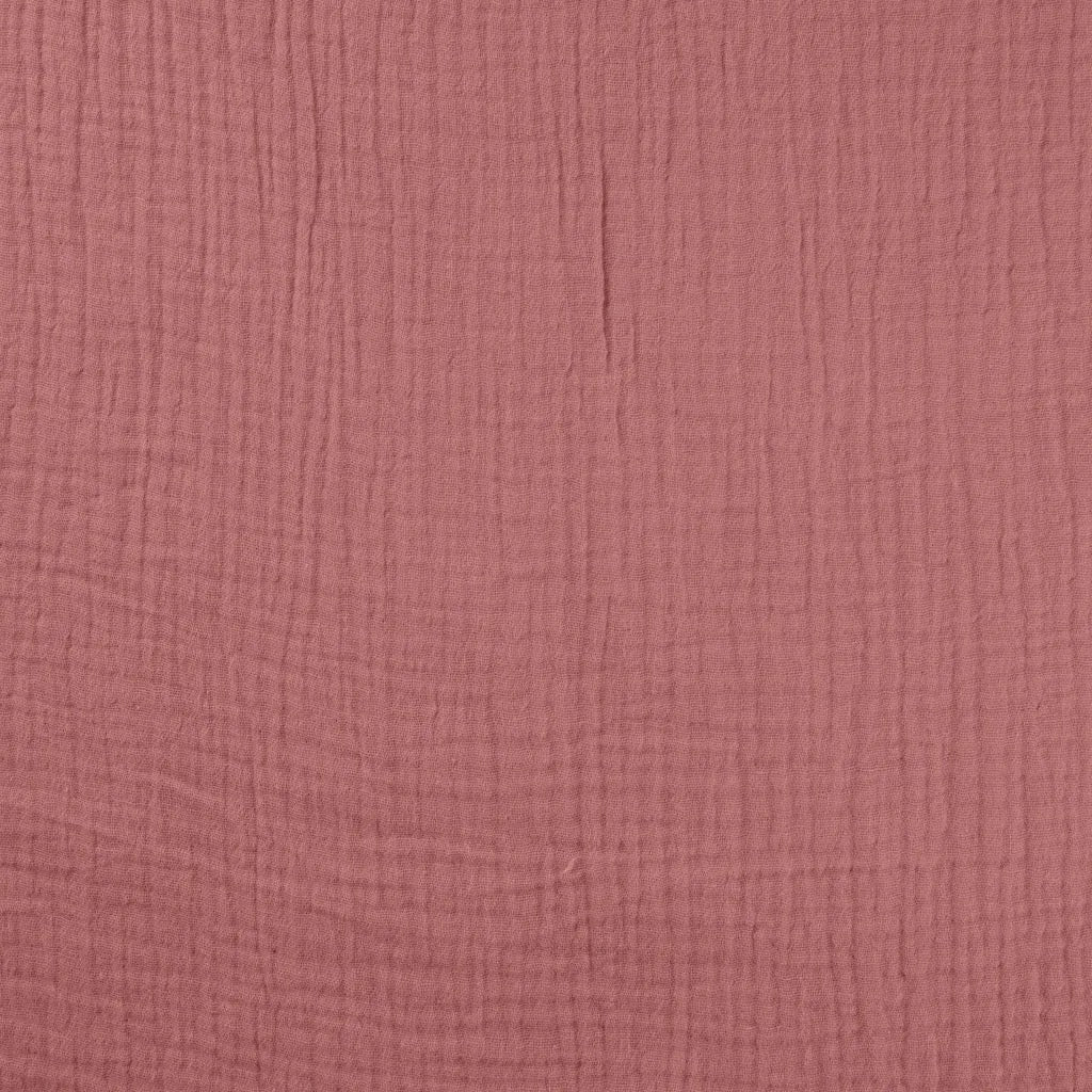 Musselin Dunkles Altrosa - Double Gauze - 100% Baumwolle