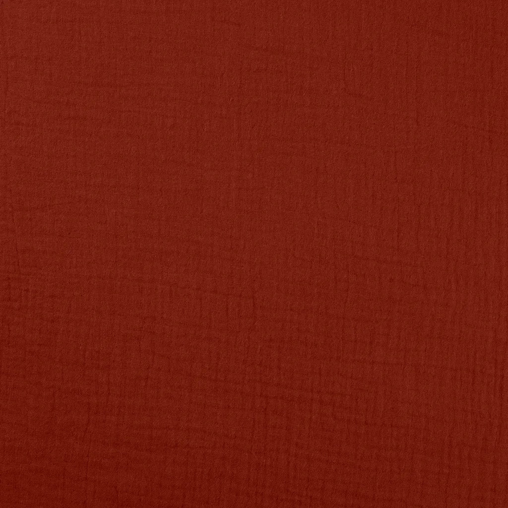 Musselin Dunkles Rost - Double Gauze - 100% Baumwolle