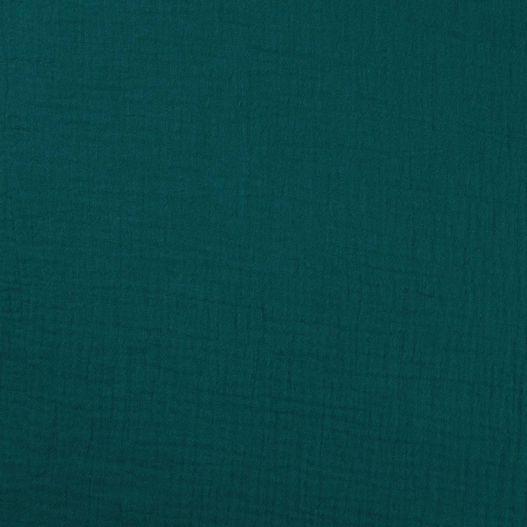 Musselin Petrol - Double Gauze - 100% Baumwolle