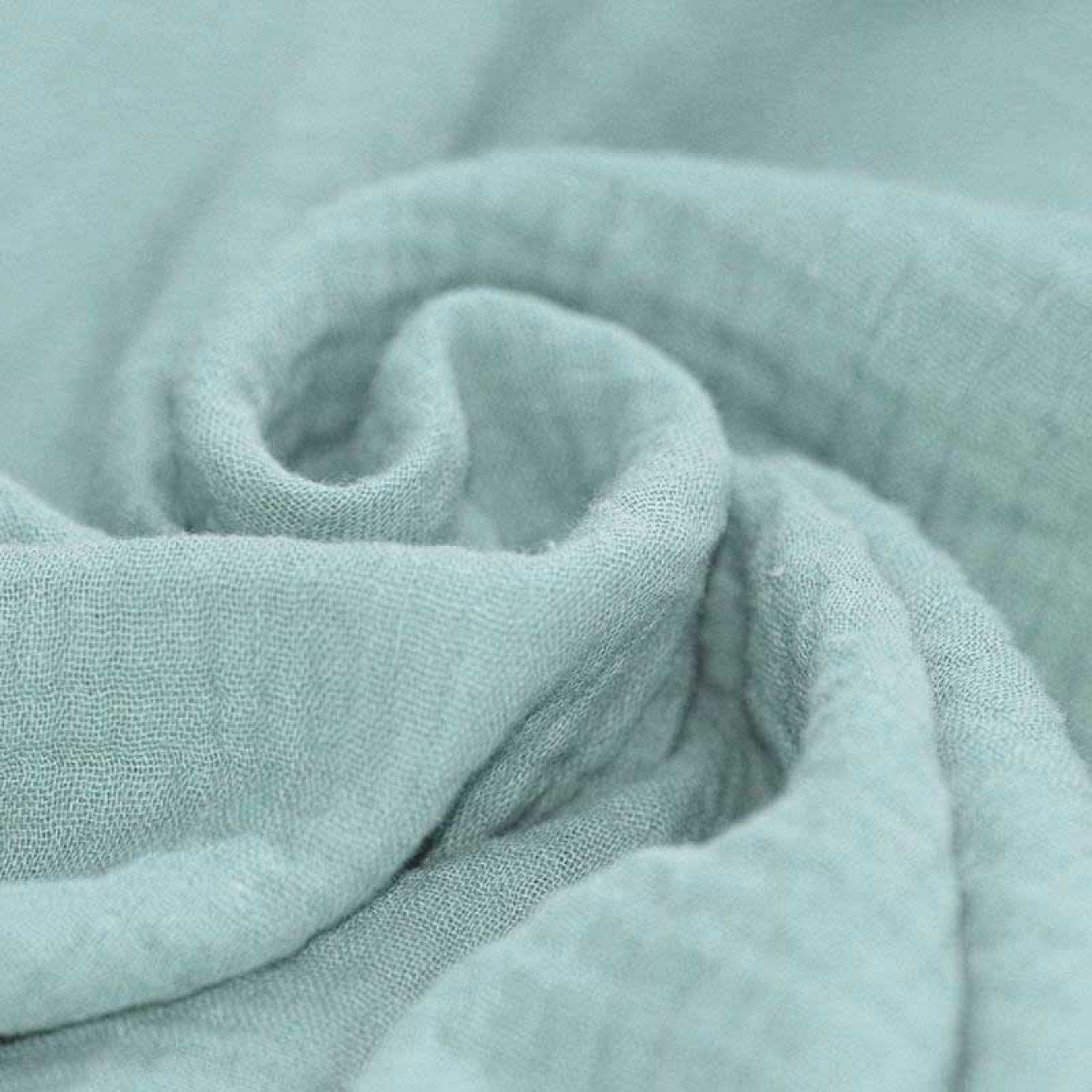 Musselin Sea green - Double Gauze - 100% Baumwolle