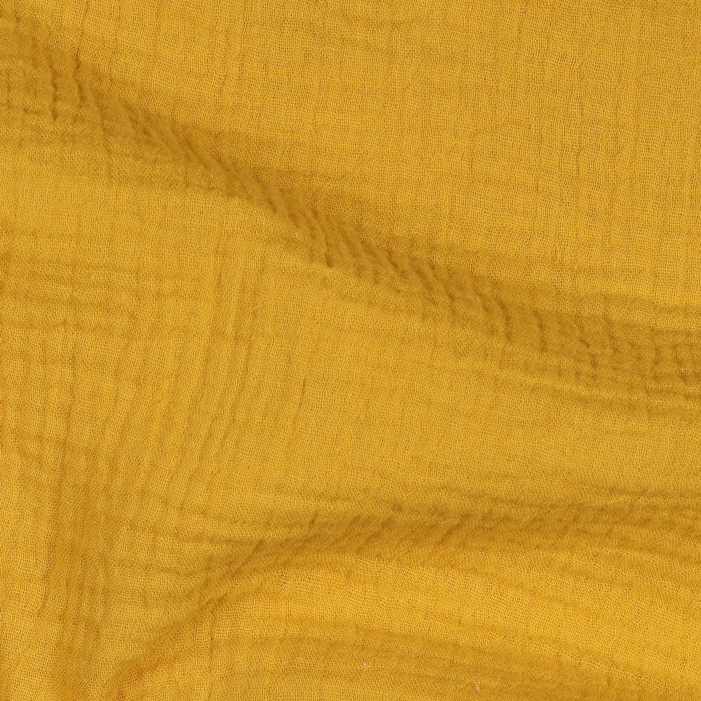 Musselin Senf - Double Gauze - 100% Baumwolle