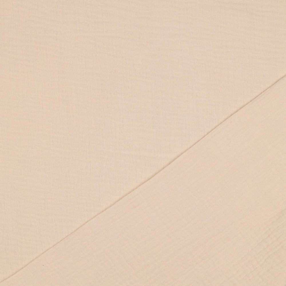 Musselin Sand - Double Gauze - 100% Baumwolle