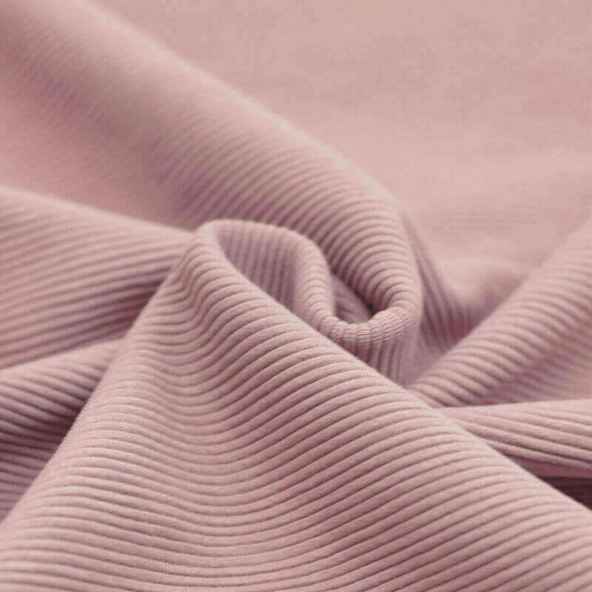 Nude Rosa - Ottoman Rib-Jersey - 80% Baumwolle, 15% Polyester, 5% Elastan