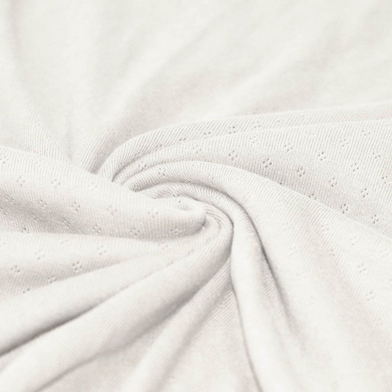 Pointelle Jersey Ecru - 100% Baumwolle