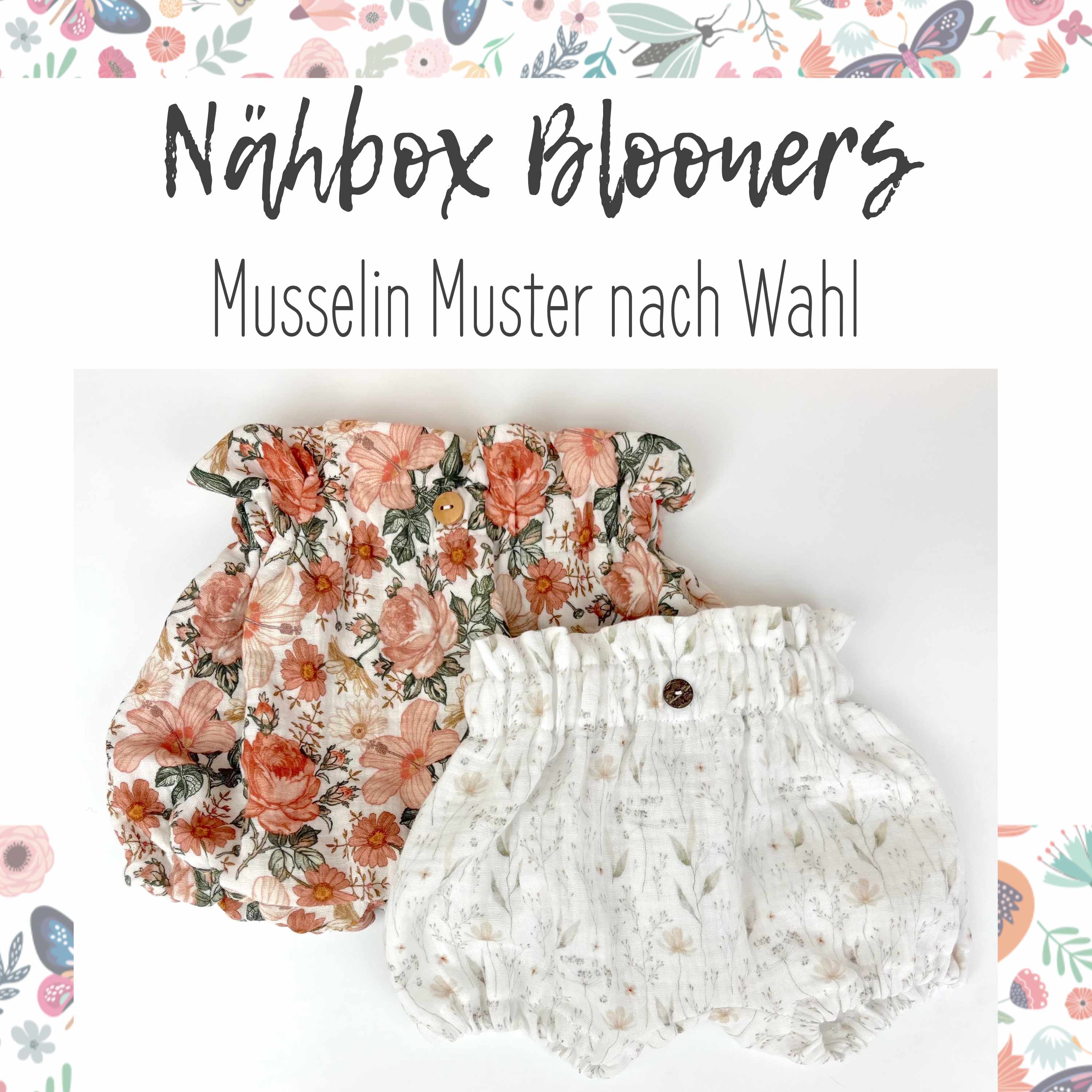 Bloomers - Nähbox - DIY - Musselin Muster