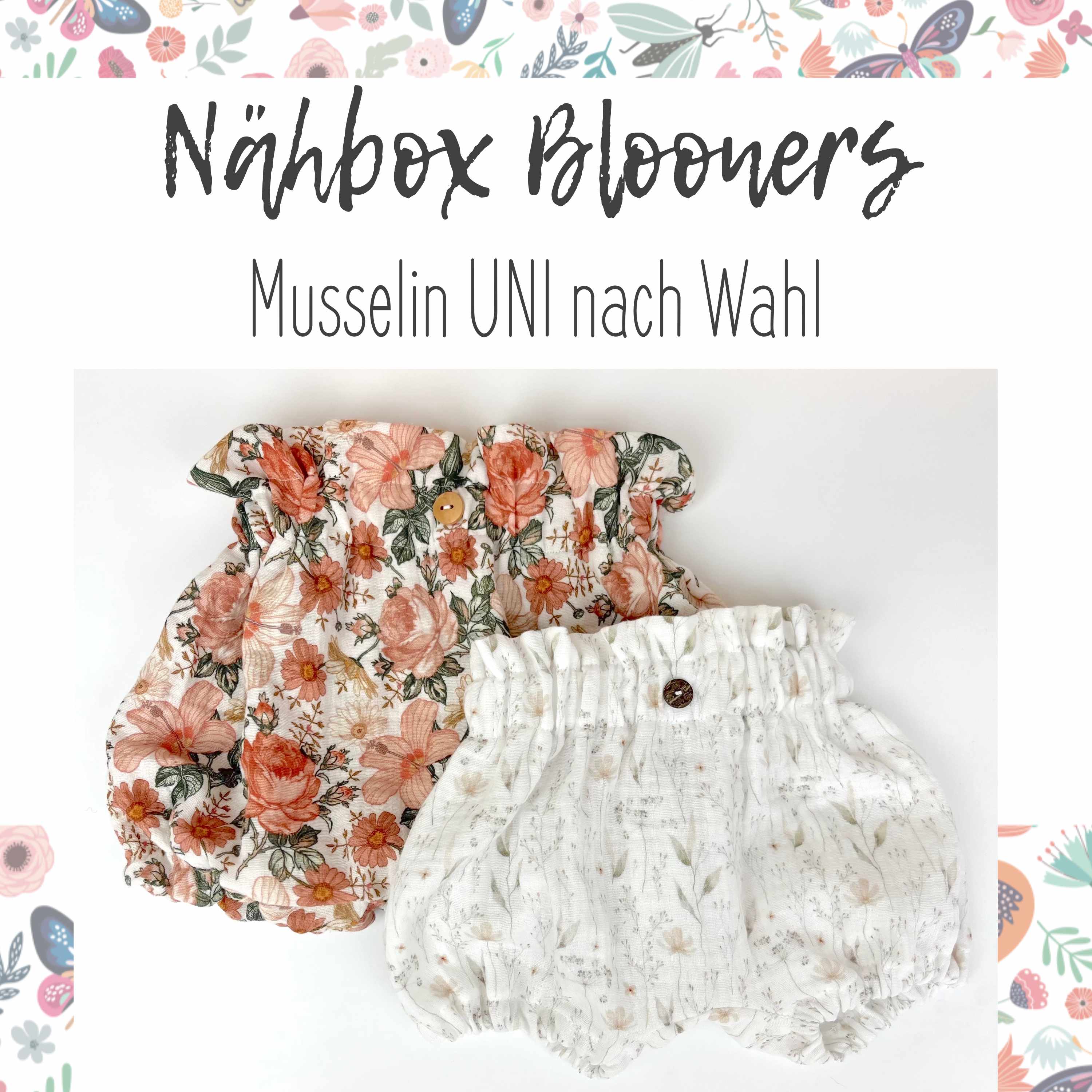 Bloomers - Nähbox - DIY - Musselin Uni nach Wahl