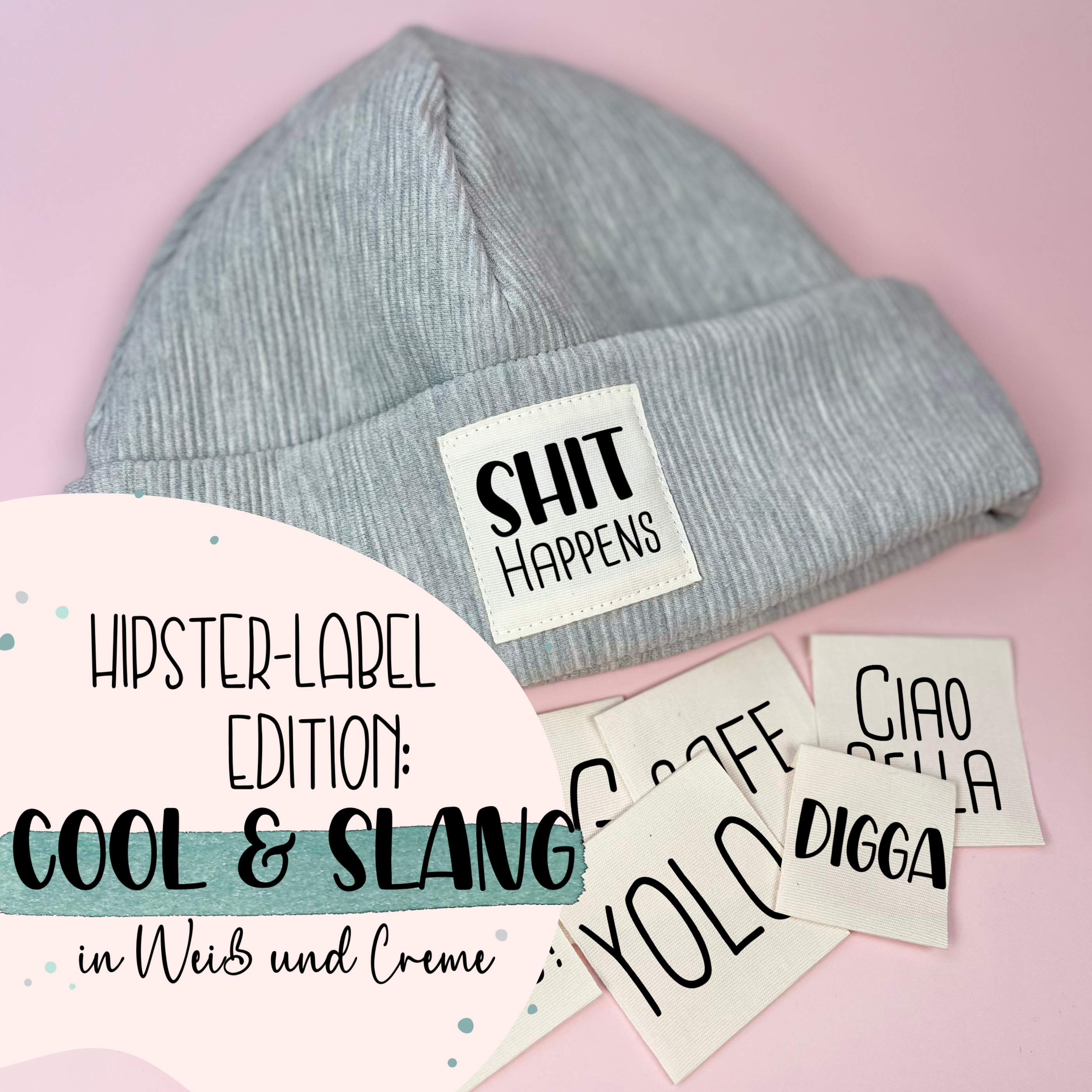 Cool & Slang Edition - 100% Polyester Weiß - Label