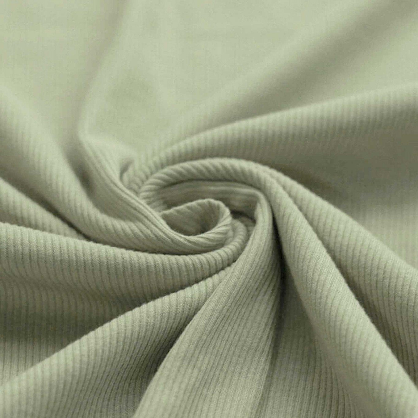 Dusty Mint - Baby Rib Jersey - 95% Cotton 5% Elastan